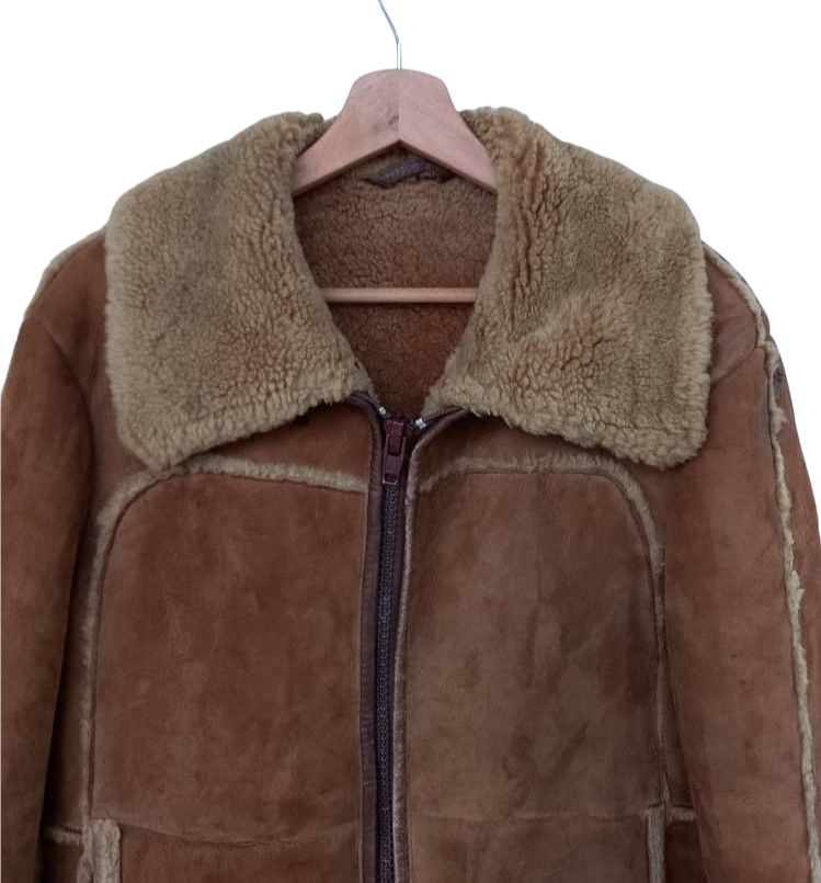 Japanese Brand Vintage Shearling Leather Jacket by Knight Tailors Ltd. Size US M / EU 48-50 / 2 - 2 Thumbnail