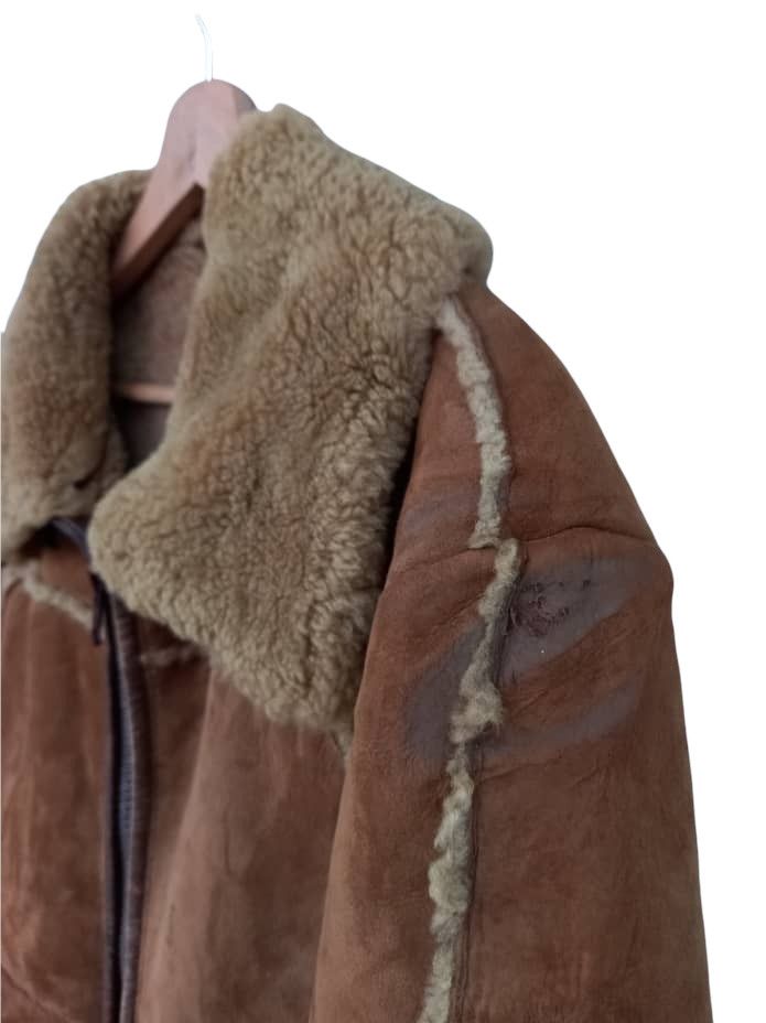 Japanese Brand Vintage Shearling Leather Jacket by Knight Tailors Ltd. Size US M / EU 48-50 / 2 - 12 Thumbnail