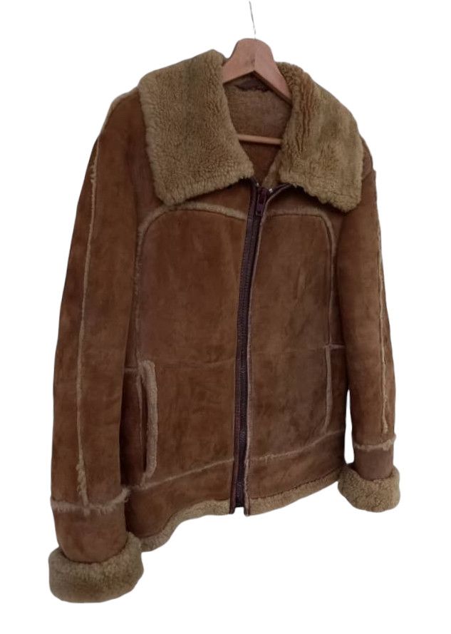 Japanese Brand Vintage Shearling Leather Jacket by Knight Tailors Ltd. Size US M / EU 48-50 / 2 - 7 Thumbnail