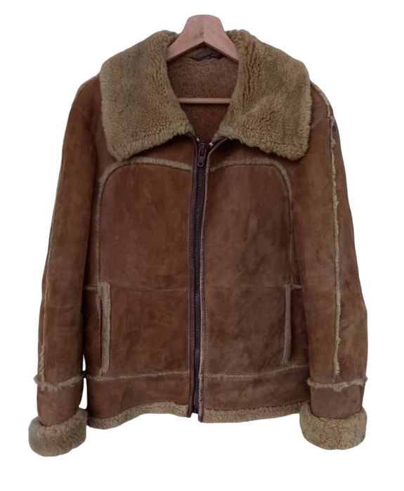 Tailor Made Vintage Shearling Leather Jacket by Knight Tailors Ltd ...