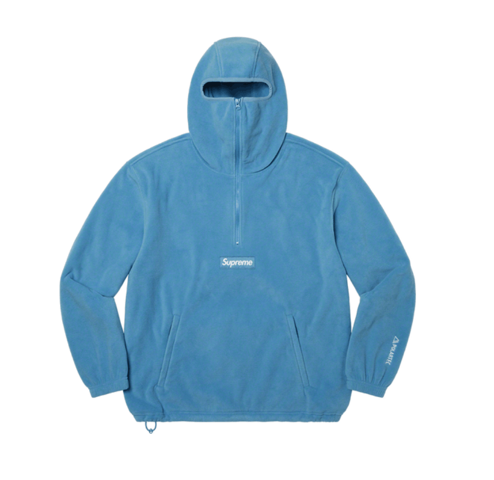 Hypebeast × Streetwear × Supreme Supreme Polartec Facemask Half Zip  Pullover Dusty Teal • S | Grailed