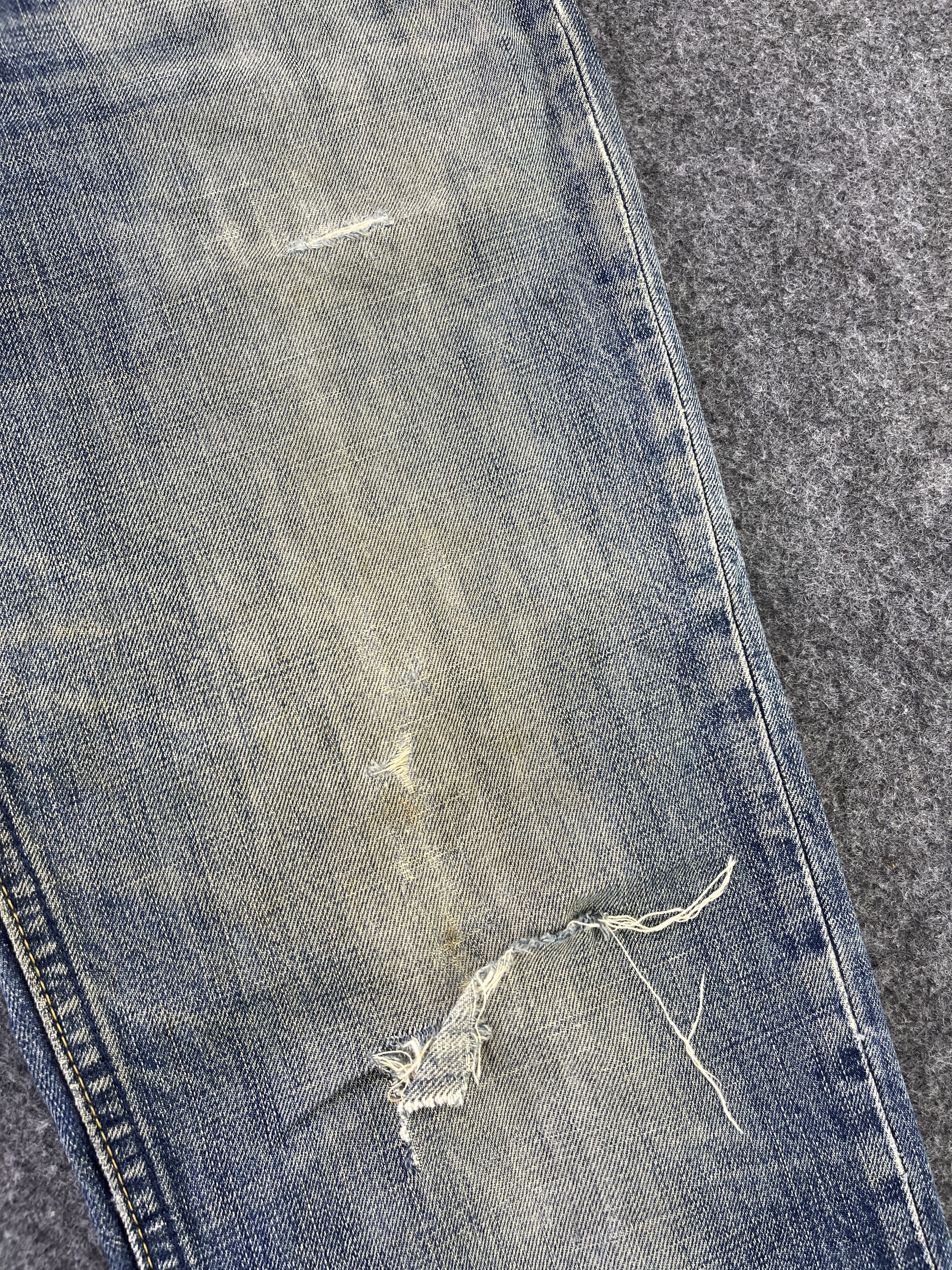 Levi's Vintage Levis 502 Distressed Jeans Rusty Denim - J830 Size US 33 - 12 Thumbnail