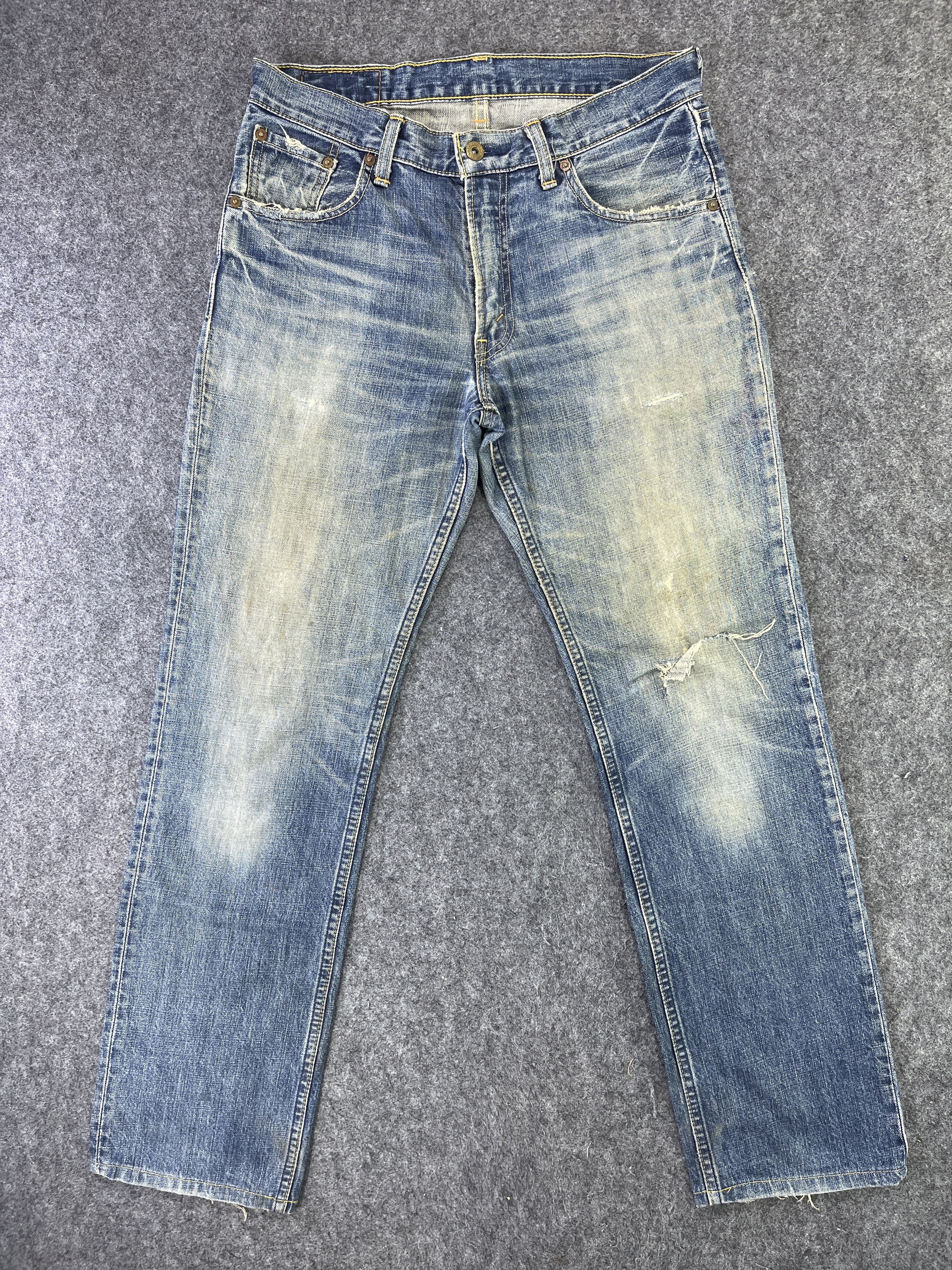 Levi's Vintage Levis 502 Distressed Jeans Rusty Denim - J830 Size US 33 - 1 Thumbnail