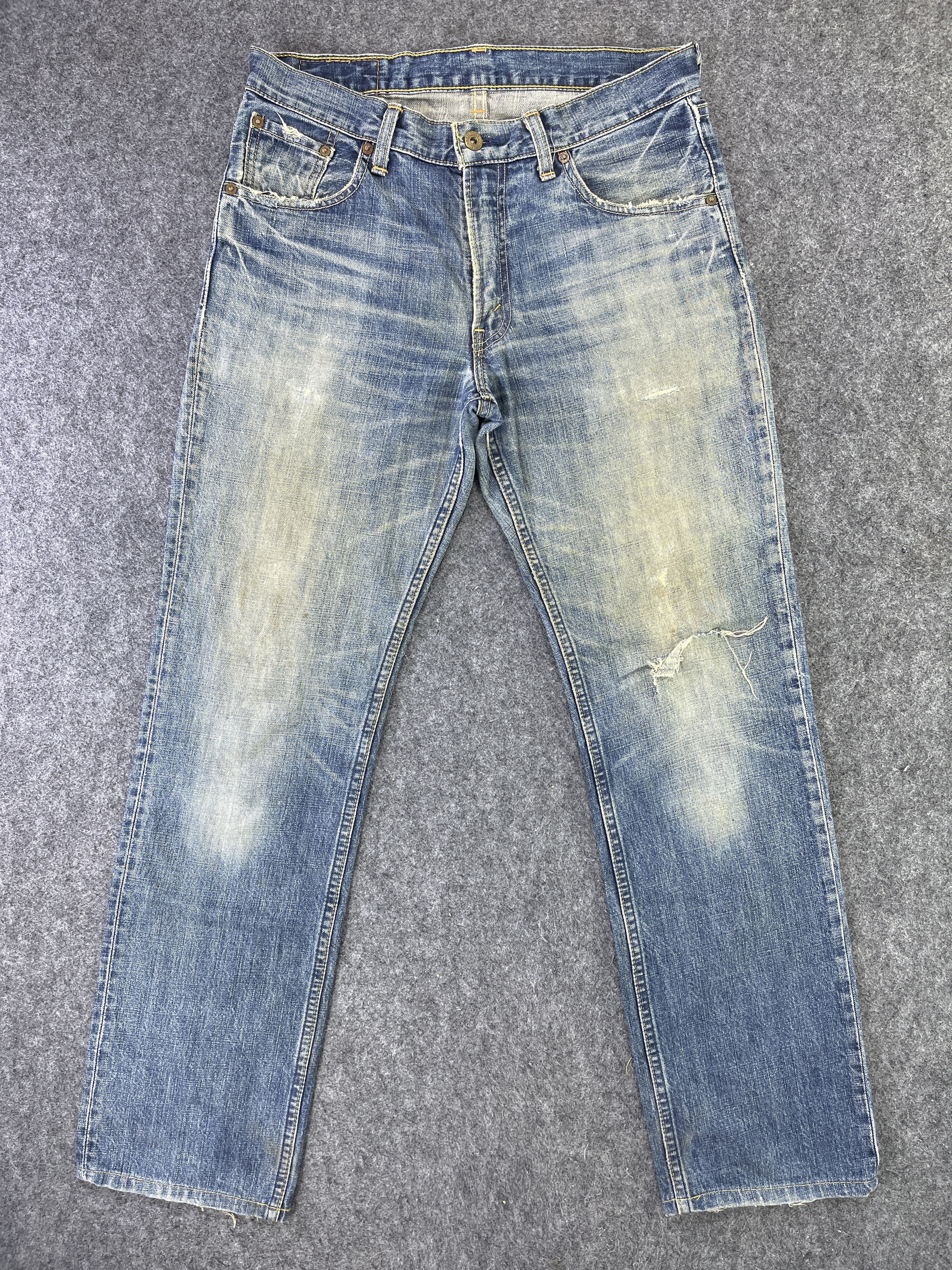 Levi's Vintage Levis 502 Distressed Jeans Rusty Denim - J830 Size US 33 - 2 Thumbnail
