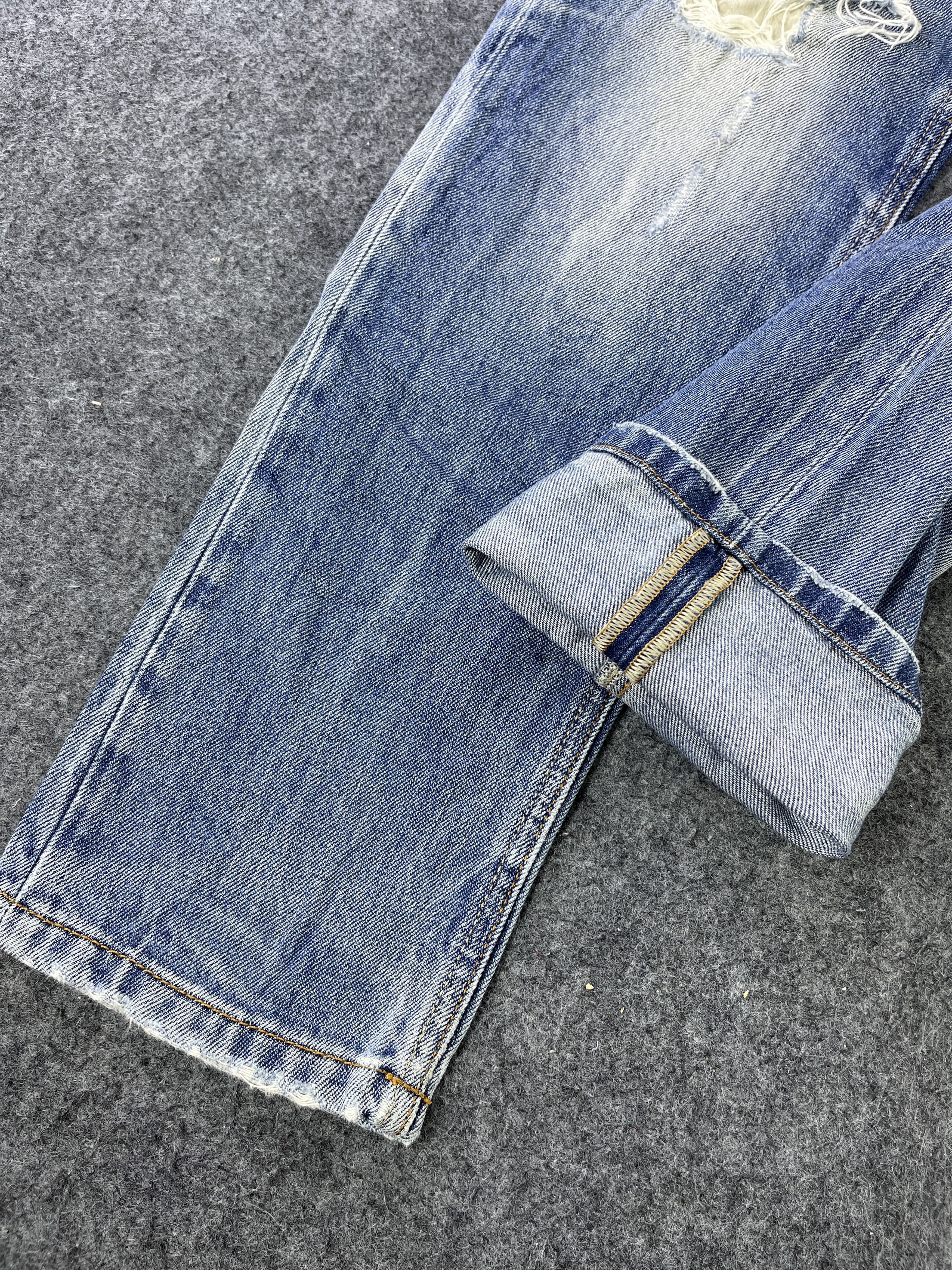 HAMAKI-HO Japanese Brand Hamaki-Ho Distressed Jeans - J802 Size 32" / US 10 / IT 46 - 9 Thumbnail
