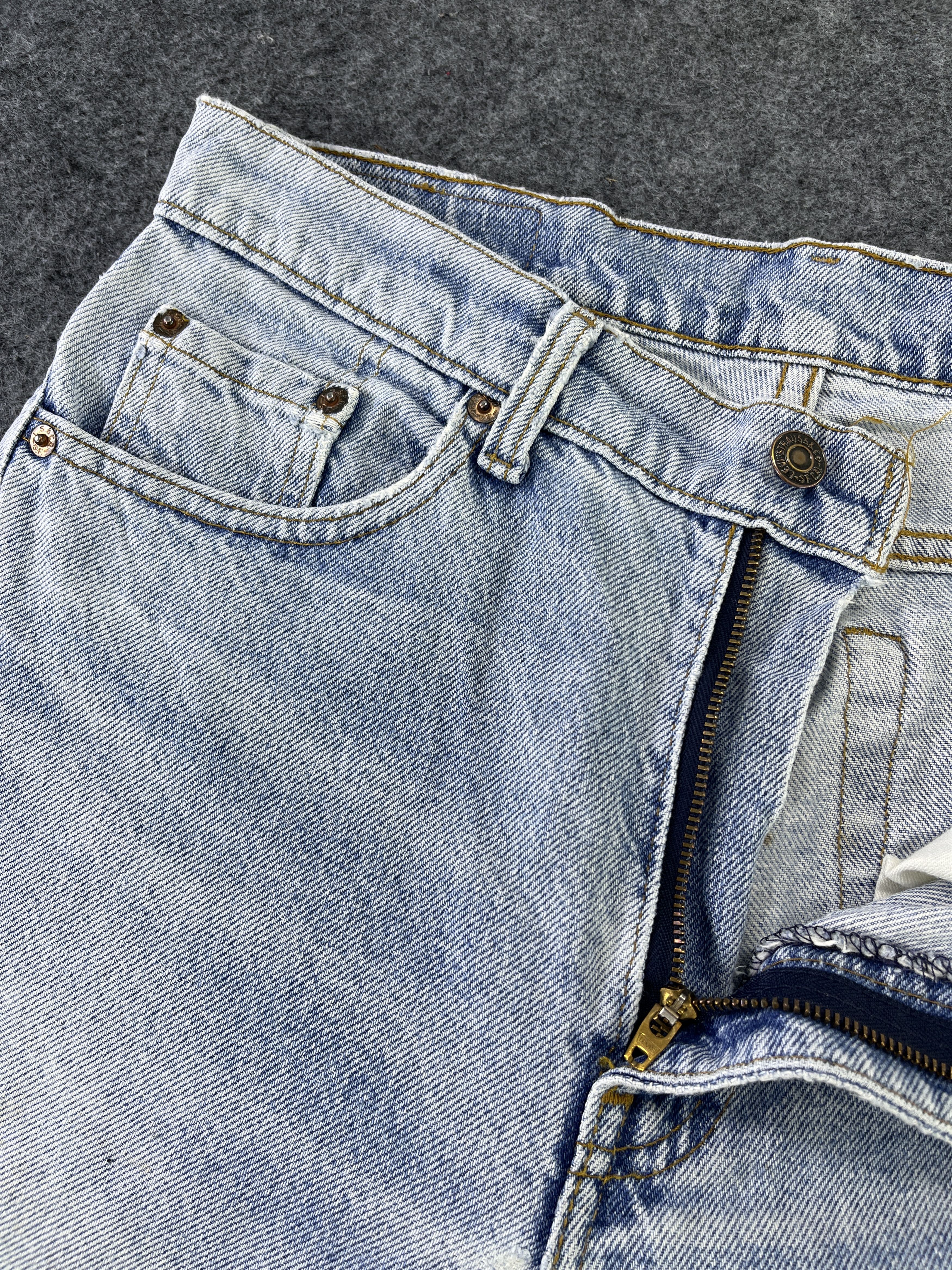 Levi's 90's Vintage Levis 505 Patchwork Jeans - J801 Size US 30 / EU 46 - 9 Thumbnail