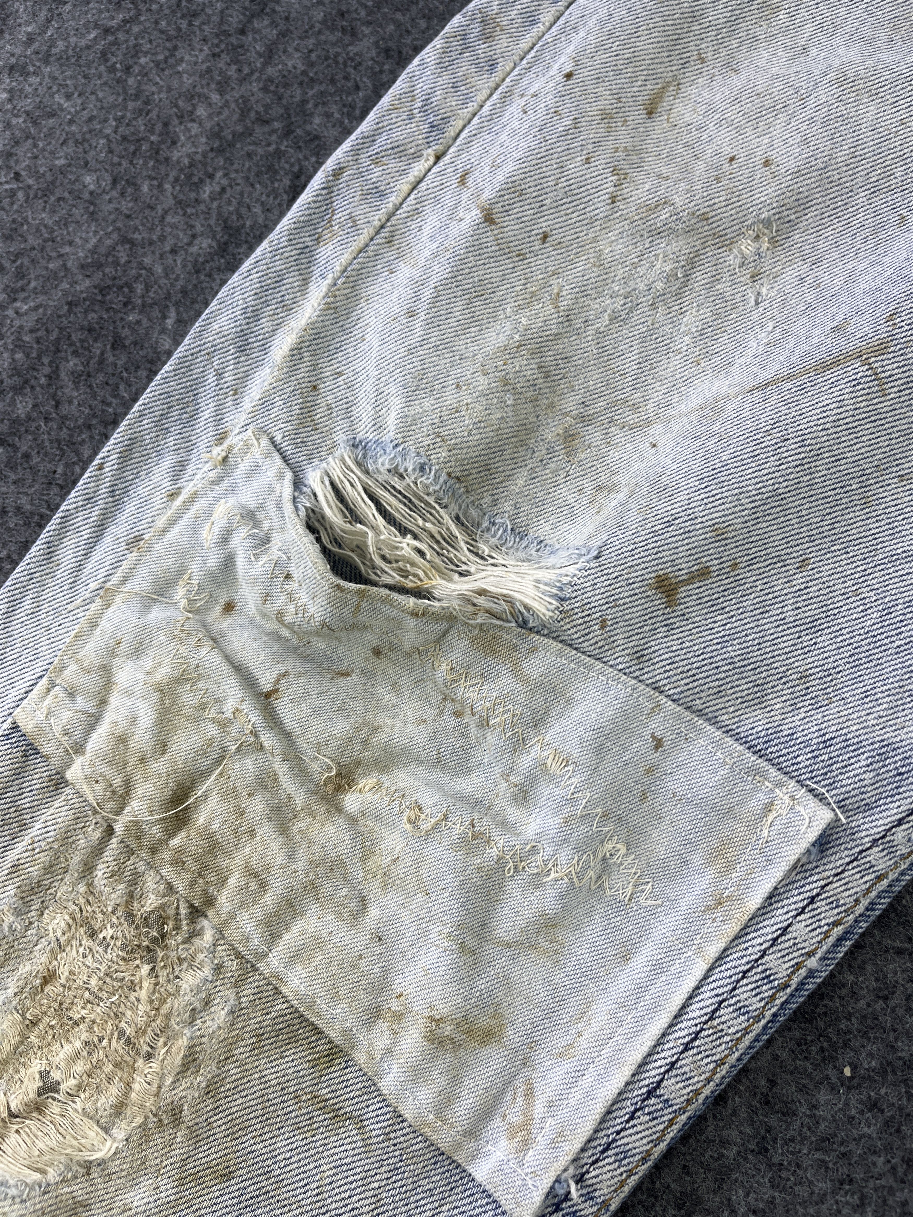 Levi's 90's Vintage Levis 505 Patchwork Jeans - J801 Size US 30 / EU 46 - 6 Thumbnail