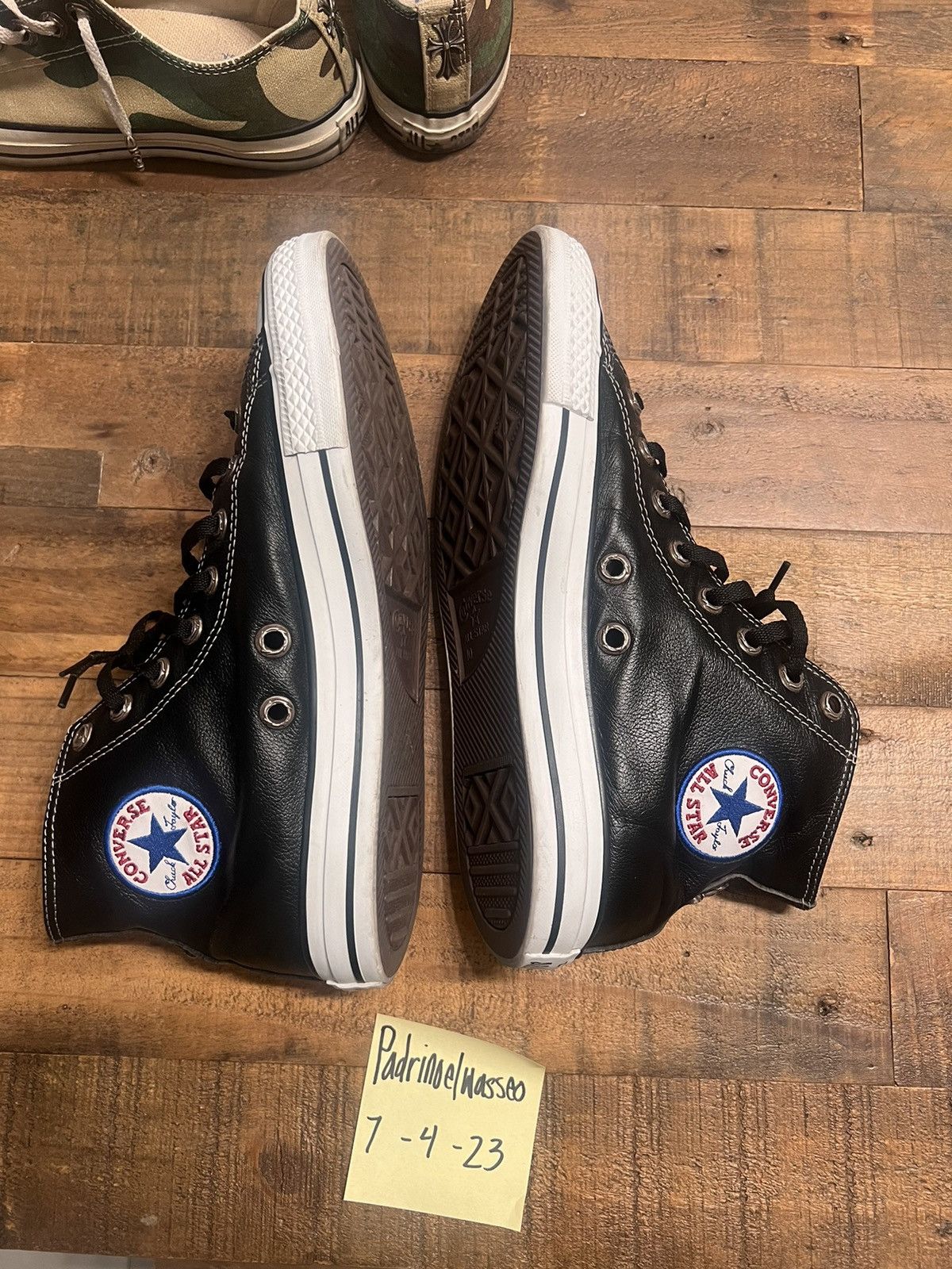 Chrome Hearts × Converse Chrome hearts leather converse with stars Size US 10 / EU 43 - 7 Thumbnail