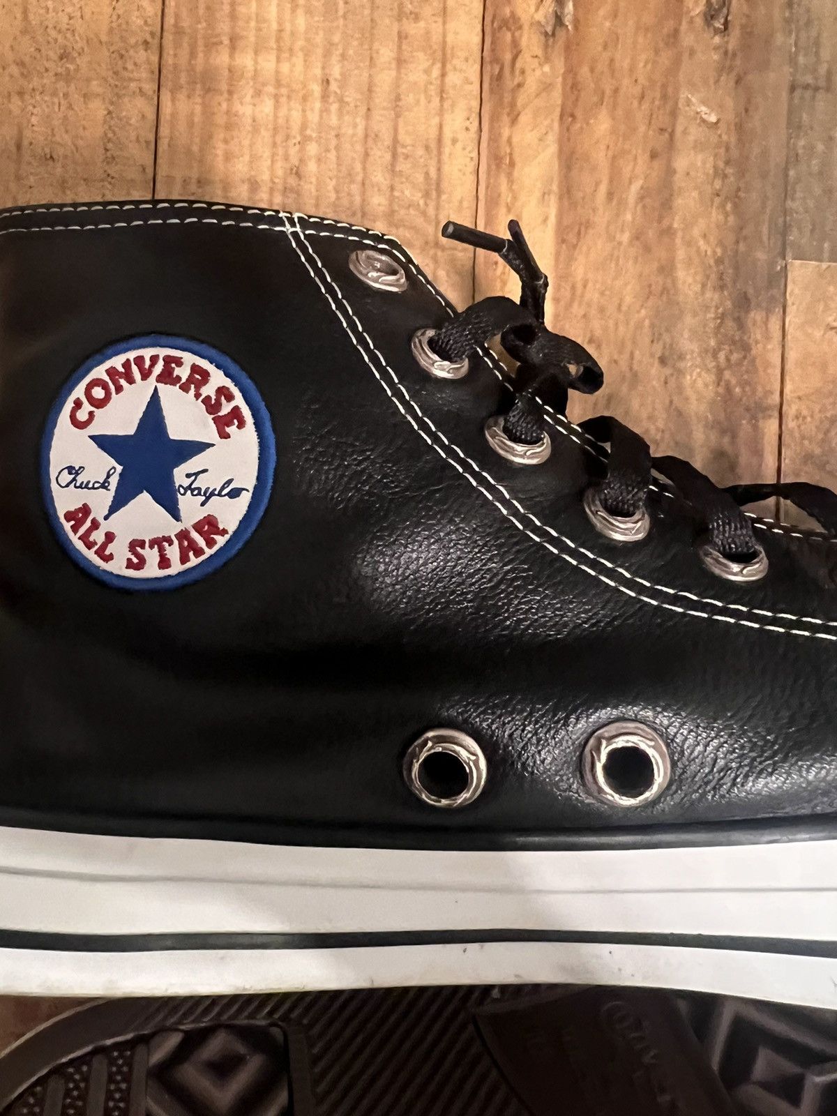 Chrome Hearts × Converse Chrome hearts leather converse with stars Size US 10 / EU 43 - 8 Thumbnail