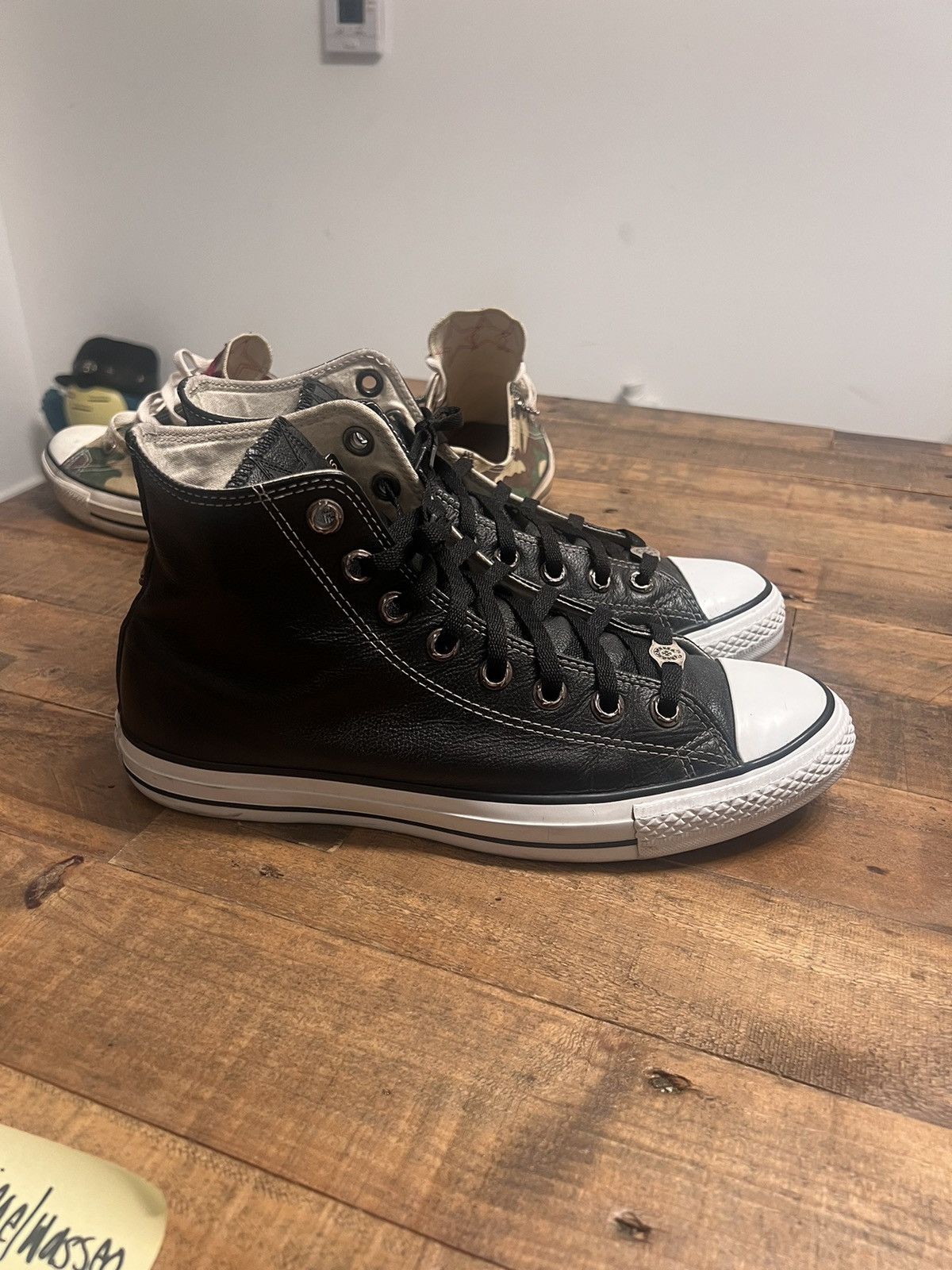 Chrome Hearts × Converse Chrome hearts leather converse with stars Size US 10 / EU 43 - 3 Thumbnail