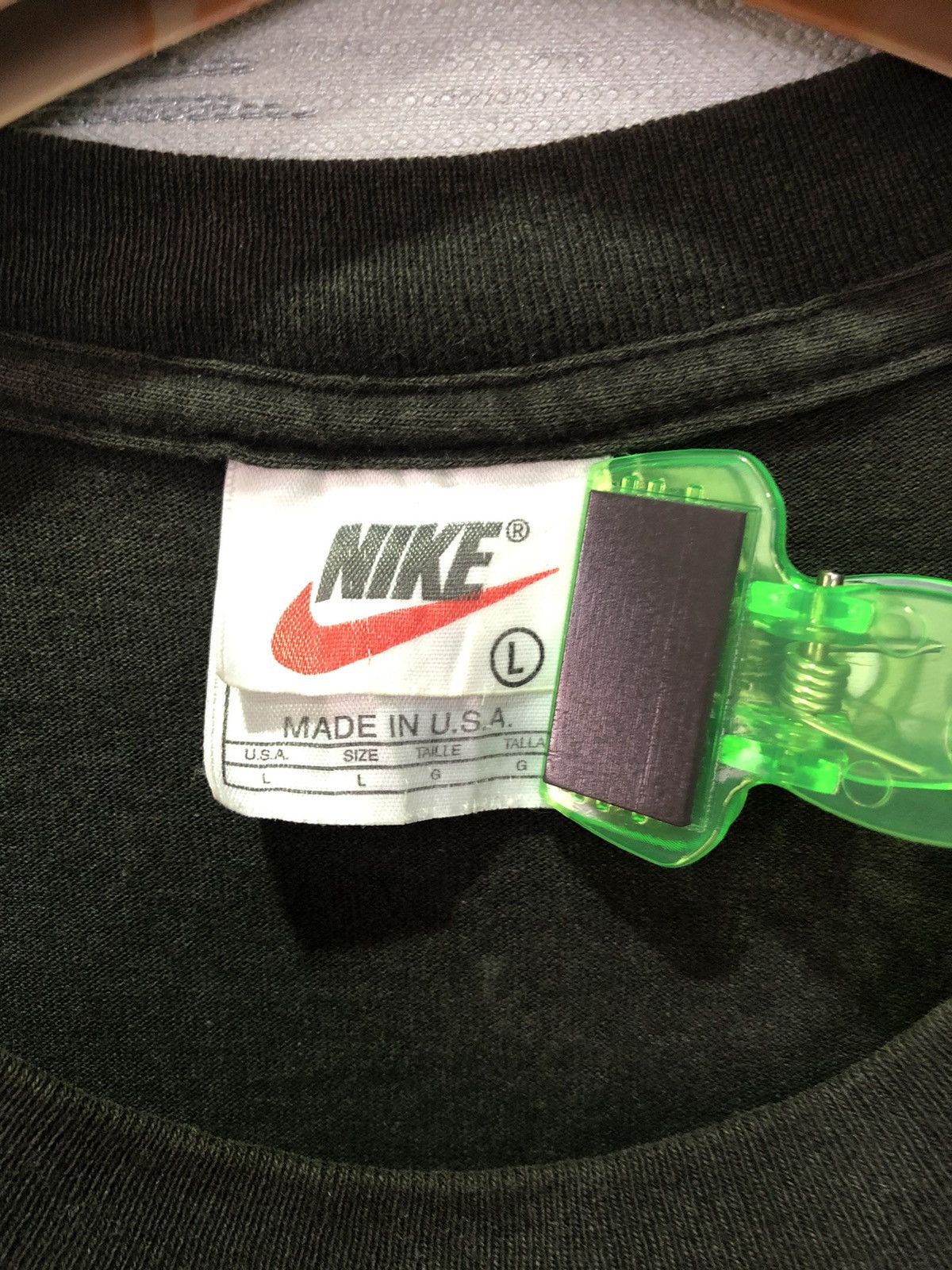 Nike × Vintage Vintage 90s Nike USA big swoosh logo spell out Size US L / EU 52-54 / 3 - 4 Thumbnail