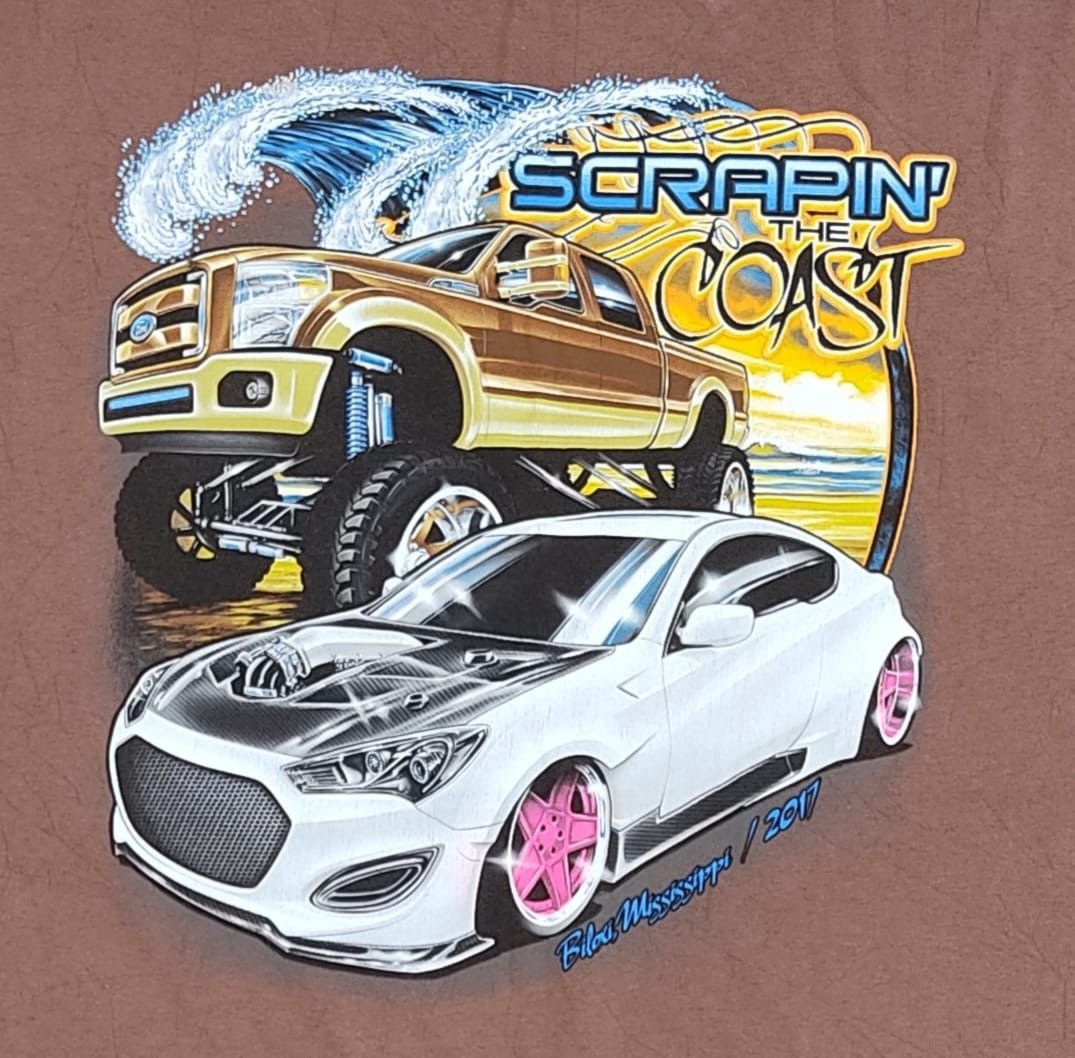 NASCAR × Vintage vintage tee SCRAPIN THE coast C16 Size US XXL / EU 58 / 5 - 2 Thumbnail