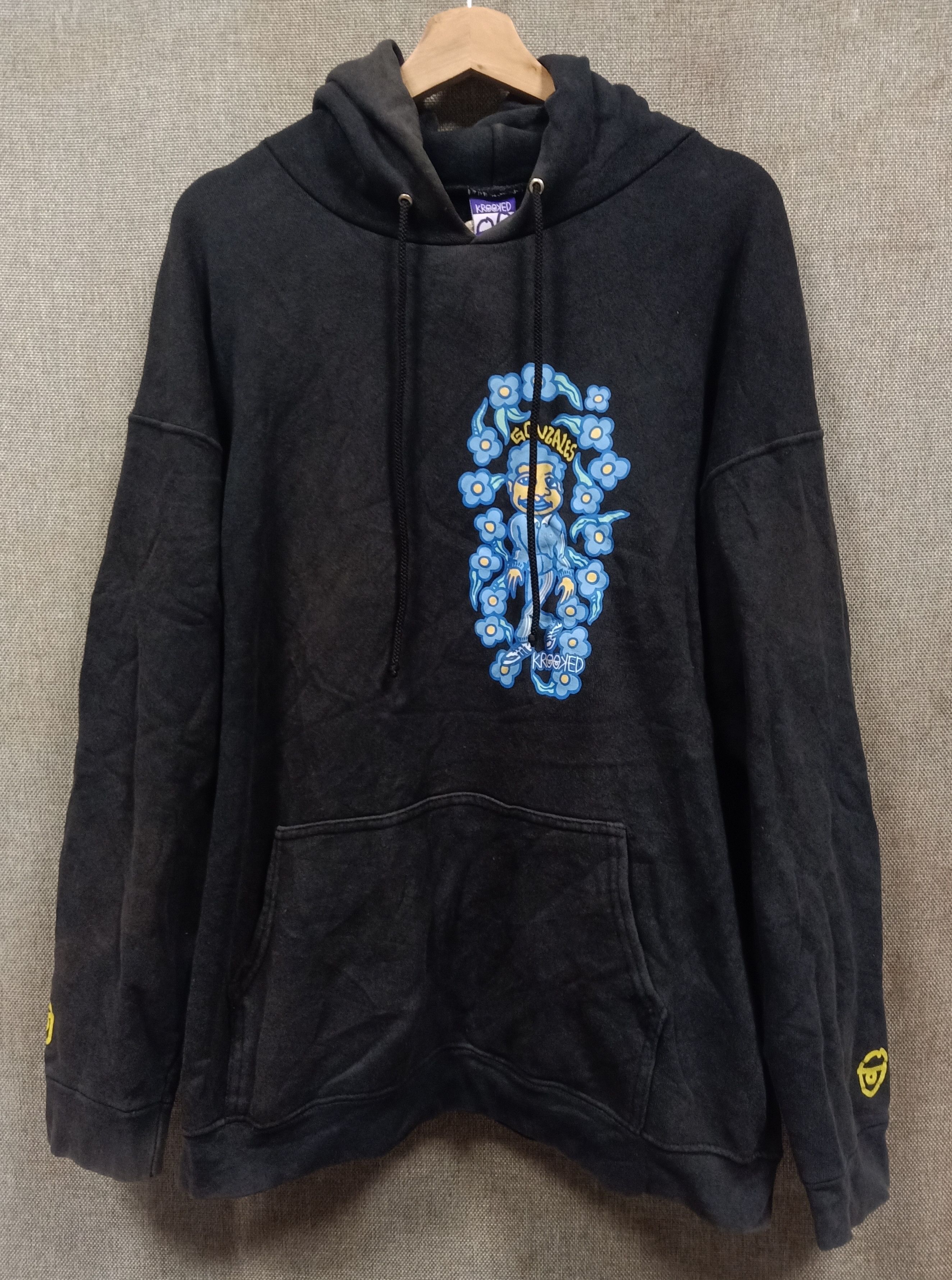 Krooked Vintage 90s hoodie krooked mark gonzales x adidas Size US L / EU 52-54 / 3 - 1 Thumbnail