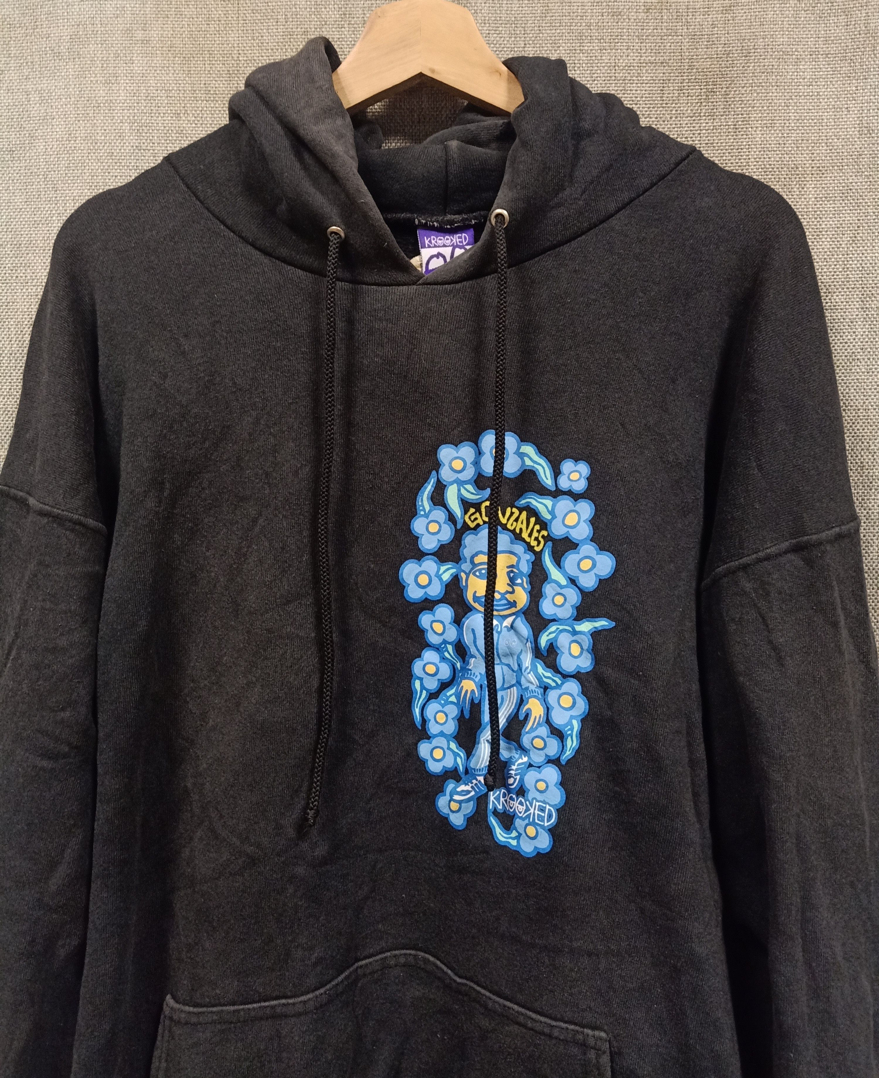 Krooked Vintage 90s hoodie krooked mark gonzales x adidas Size US L / EU 52-54 / 3 - 4 Thumbnail