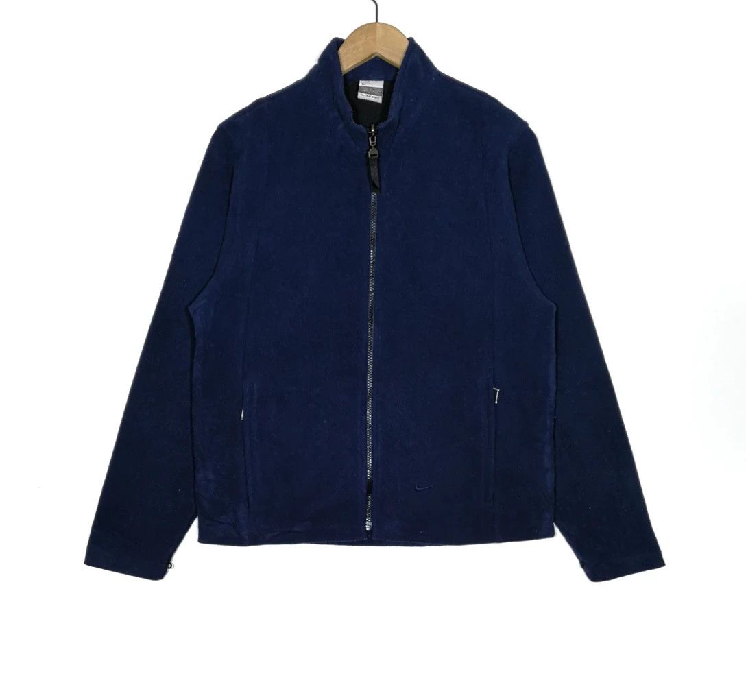 Nike × Vintage Nike fleece Jacket nike swoosh logo outwear Size US M / EU 48-50 / 2 - 1 Thumbnail