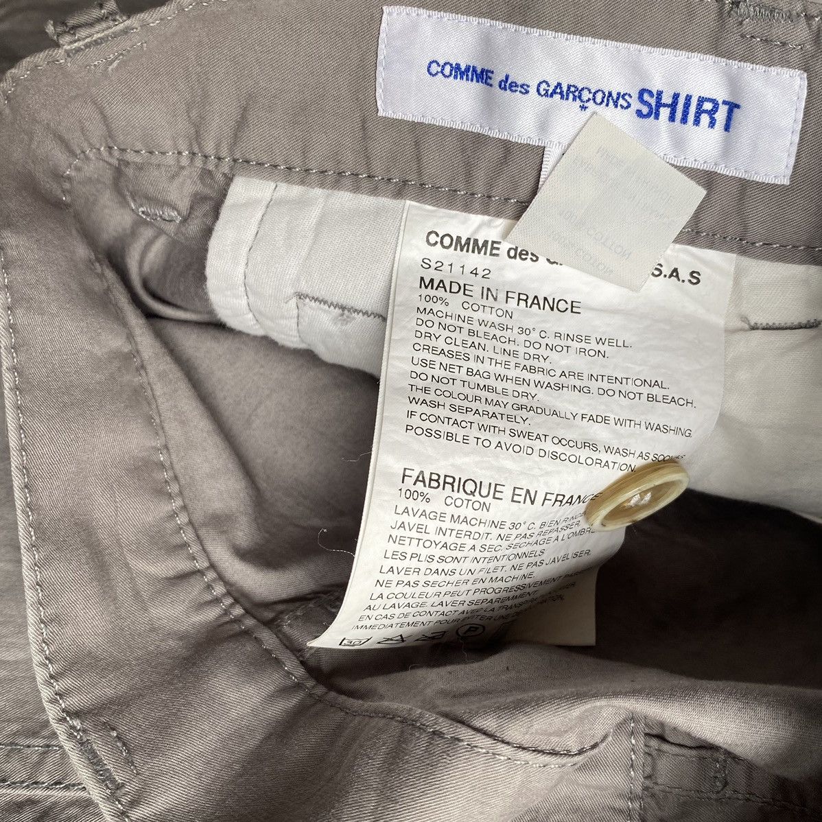 Comme des Garcons SS14 Cut And Sew Dropped Crotch Pants Size US 34 / EU 50 - 5 Thumbnail