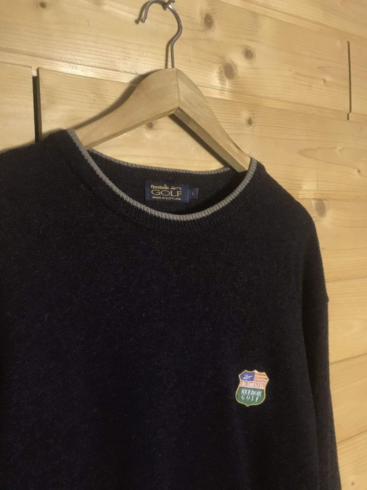 Reebok Vintage Reebok golf wool sweater Size US L / EU 52-54 / 3 - 3 Thumbnail