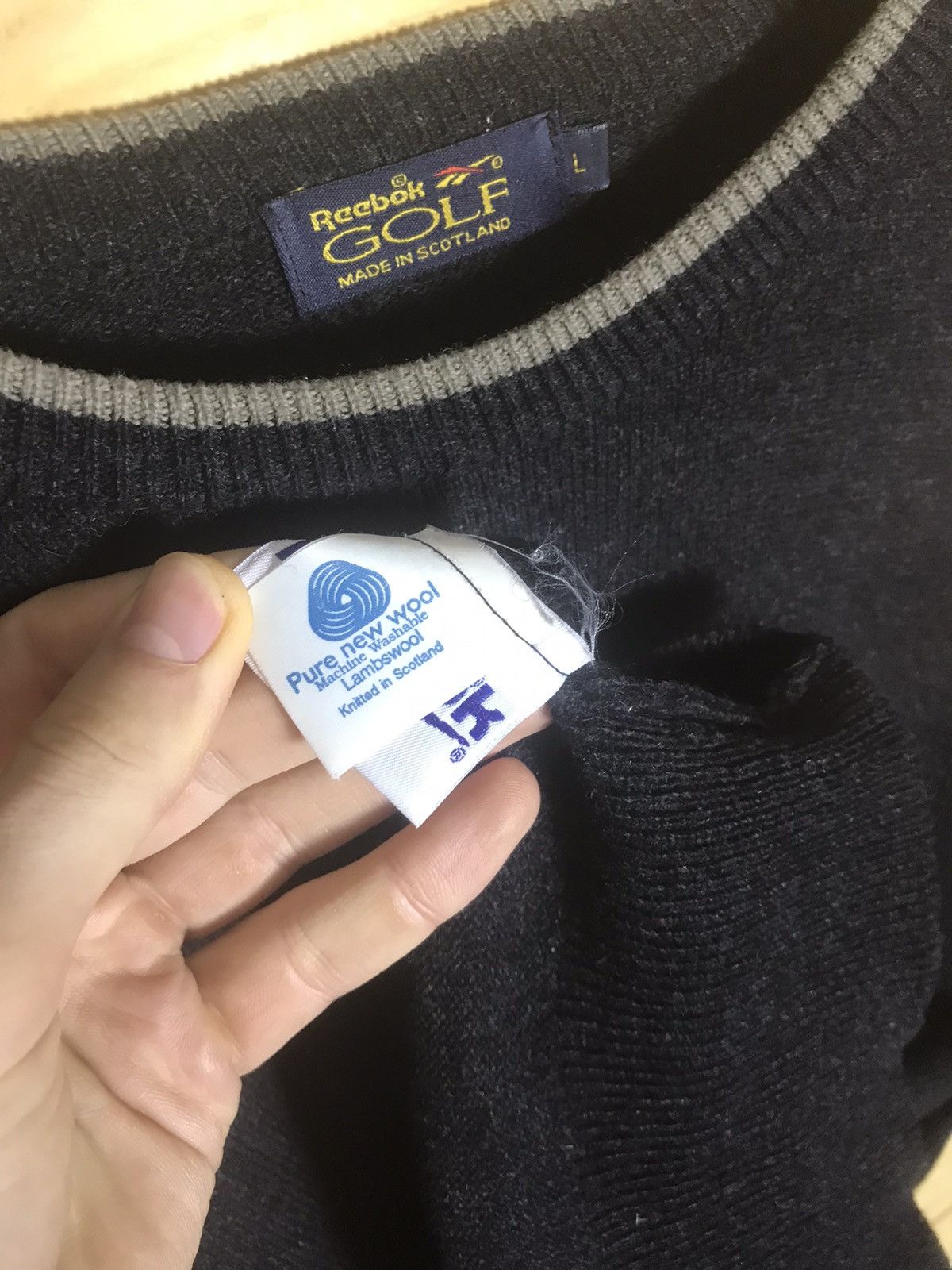 Reebok Vintage Reebok golf wool sweater Size US L / EU 52-54 / 3 - 8 Thumbnail