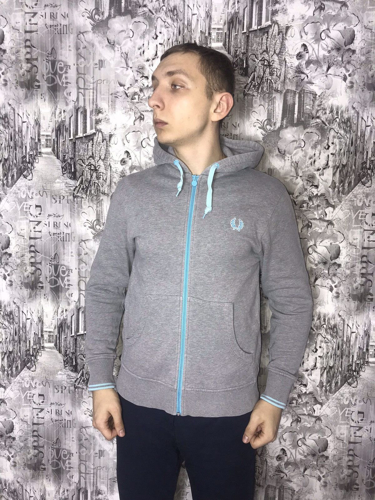 Fred perry zip hoodie clearance