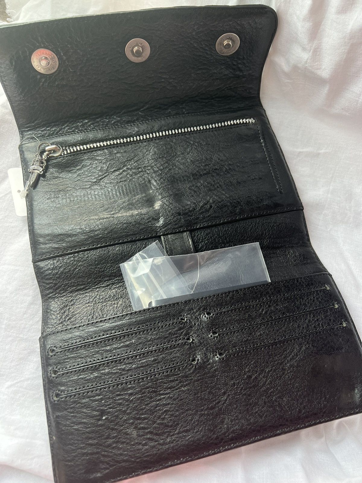 Chrome Hearts Chrome Hearts Silver Cross Dagger quilted fold wallet Size ONE SIZE - 6 Thumbnail