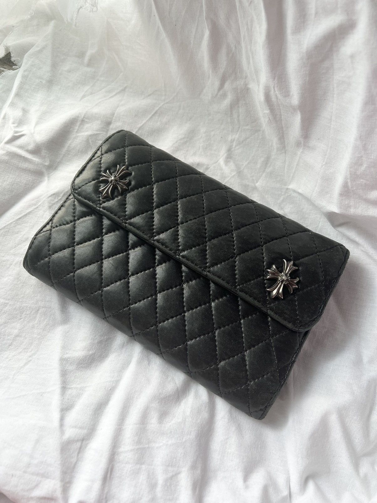 Chrome Hearts Chrome Hearts Silver Cross Dagger quilted fold wallet Size ONE SIZE - 2 Thumbnail