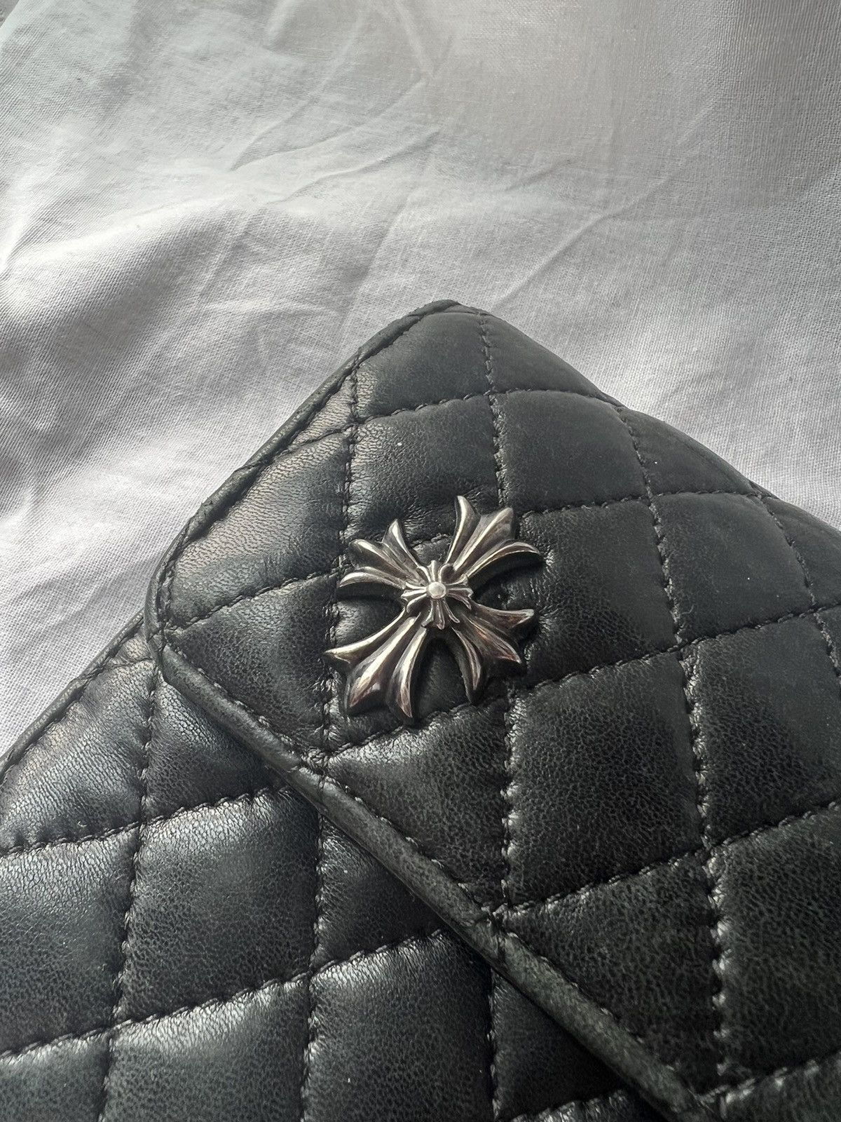 Chrome Hearts Chrome Hearts Silver Cross Dagger quilted fold wallet Size ONE SIZE - 3 Thumbnail
