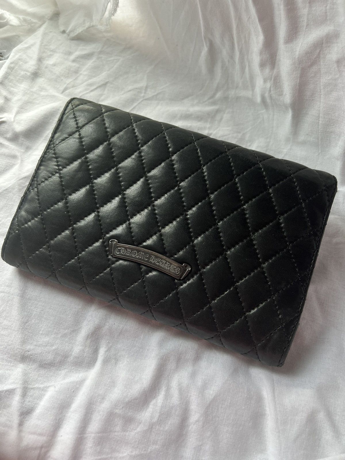 Chrome Hearts Chrome Hearts Silver Cross Dagger quilted fold wallet Size ONE SIZE - 4 Thumbnail