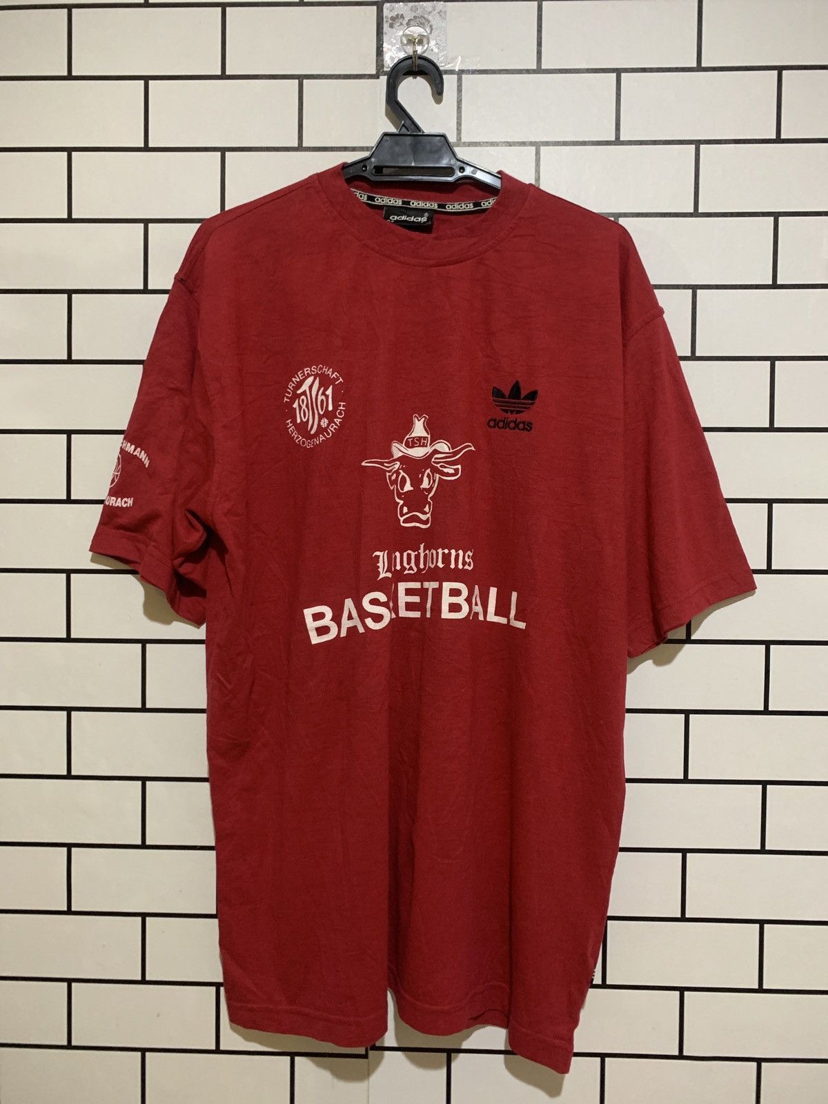 image of Vintage Adidas Vd13 in Red, Men's (Size 2XL)