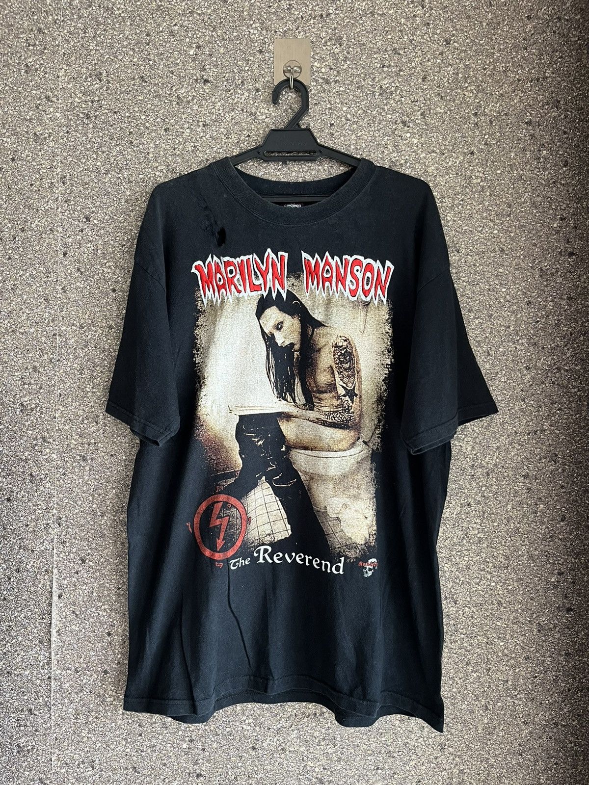 image of Vintage Marilyn Manson Ft44 in Black, Men's (Size XL)