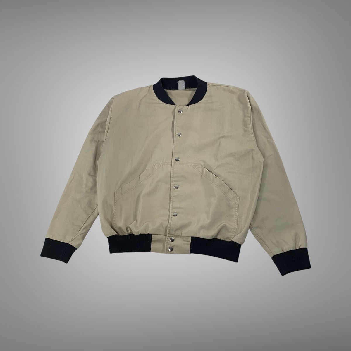 Vintage Vintage 1980s tan bomber jacket Size US M / EU 48-50 / 2 - 1 Thumbnail