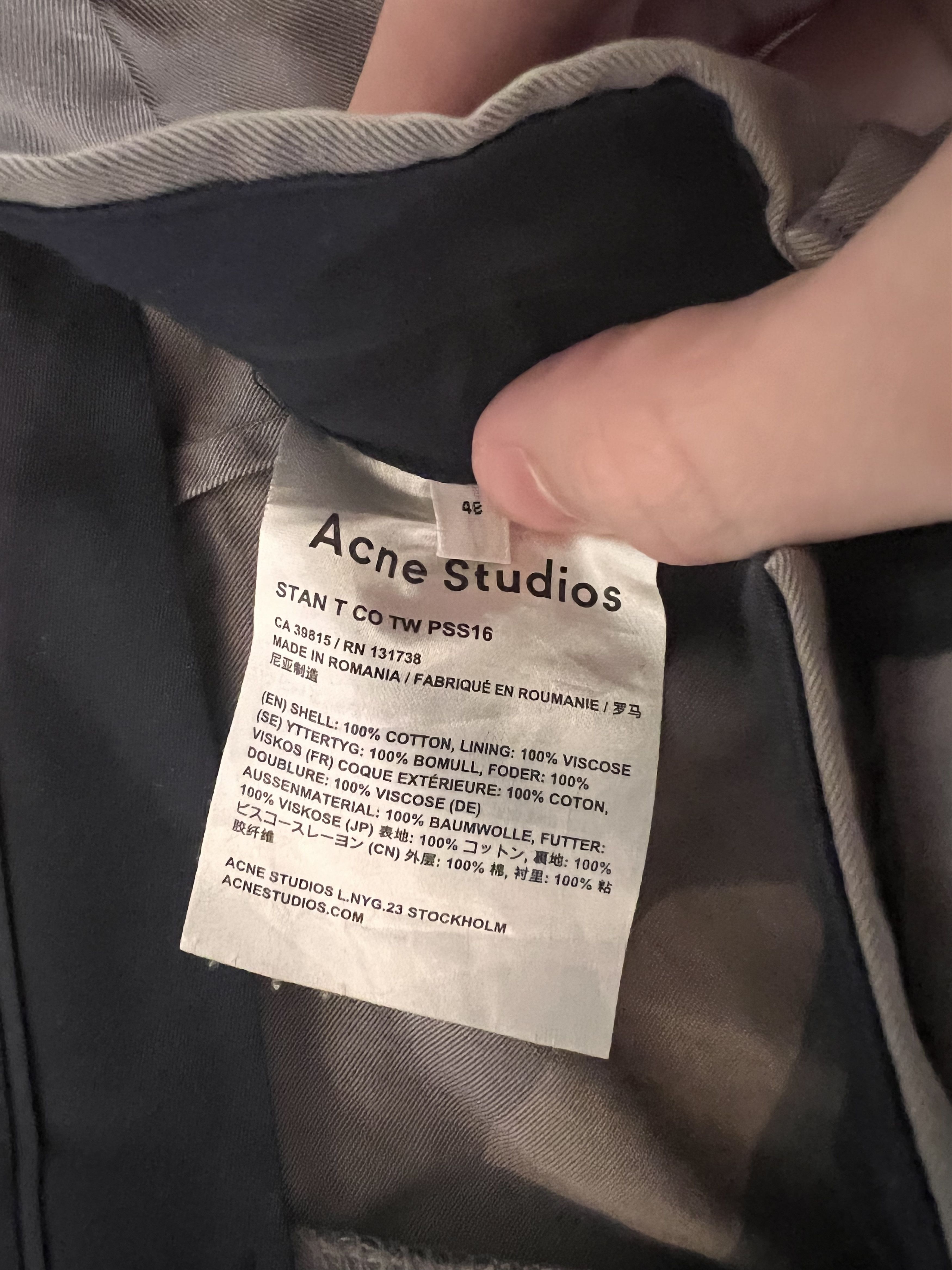 Acne Studios STAN T CO TW Size US 30 / EU 46 - 5 Thumbnail