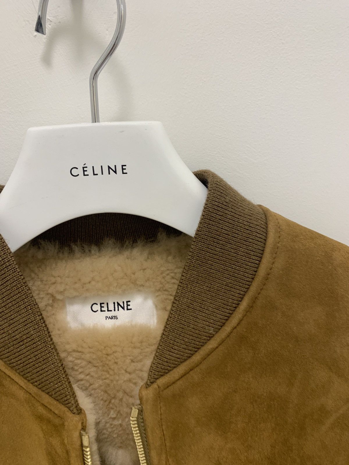 Celine Rectangle Teddy Shearling Jacket in Havana Size US M / EU 48-50 / 2 - 3 Thumbnail