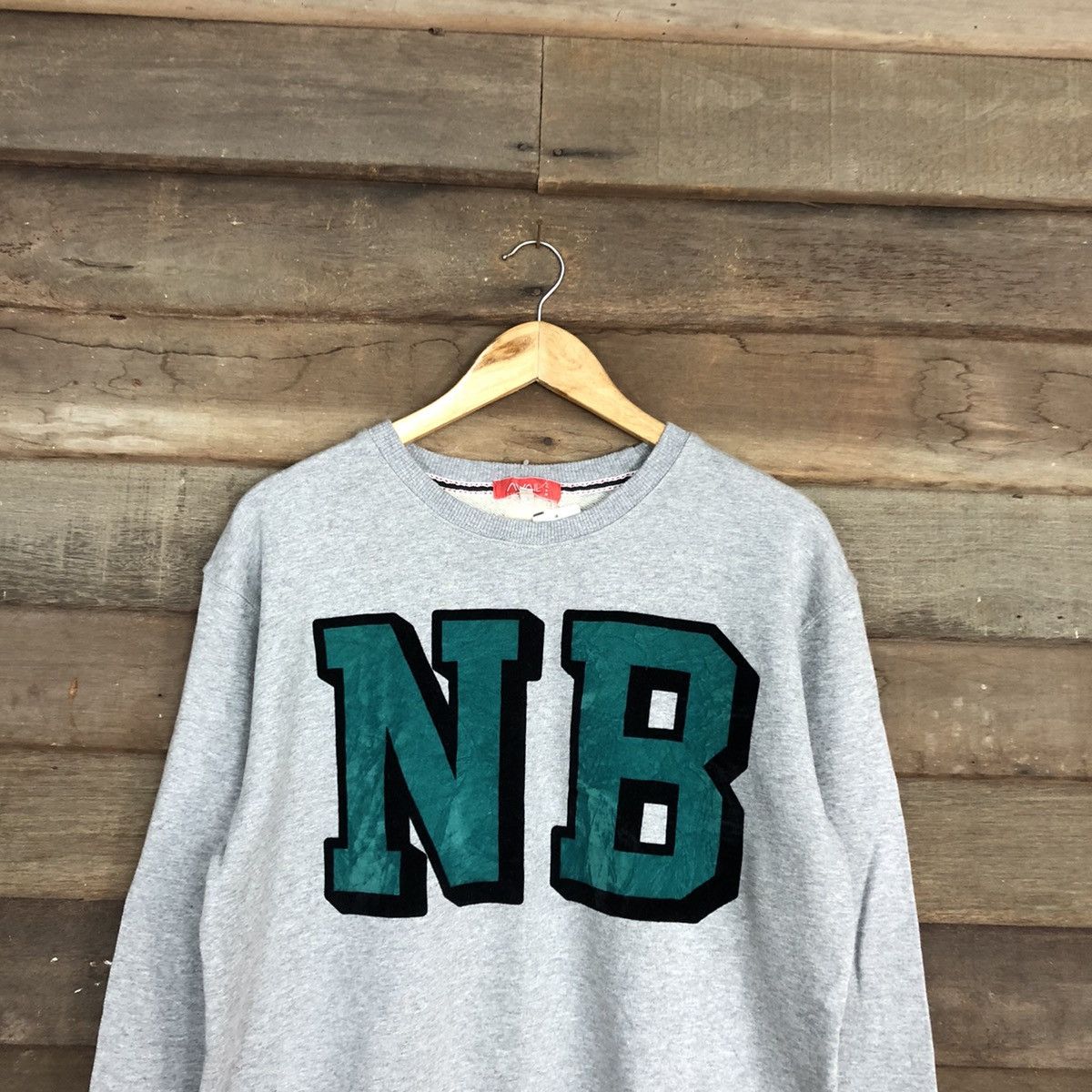 Japanese Brand NB Avail Jeans Grey Sweatshirt #041B Size US M / EU 48-50 / 2 - 9 Thumbnail