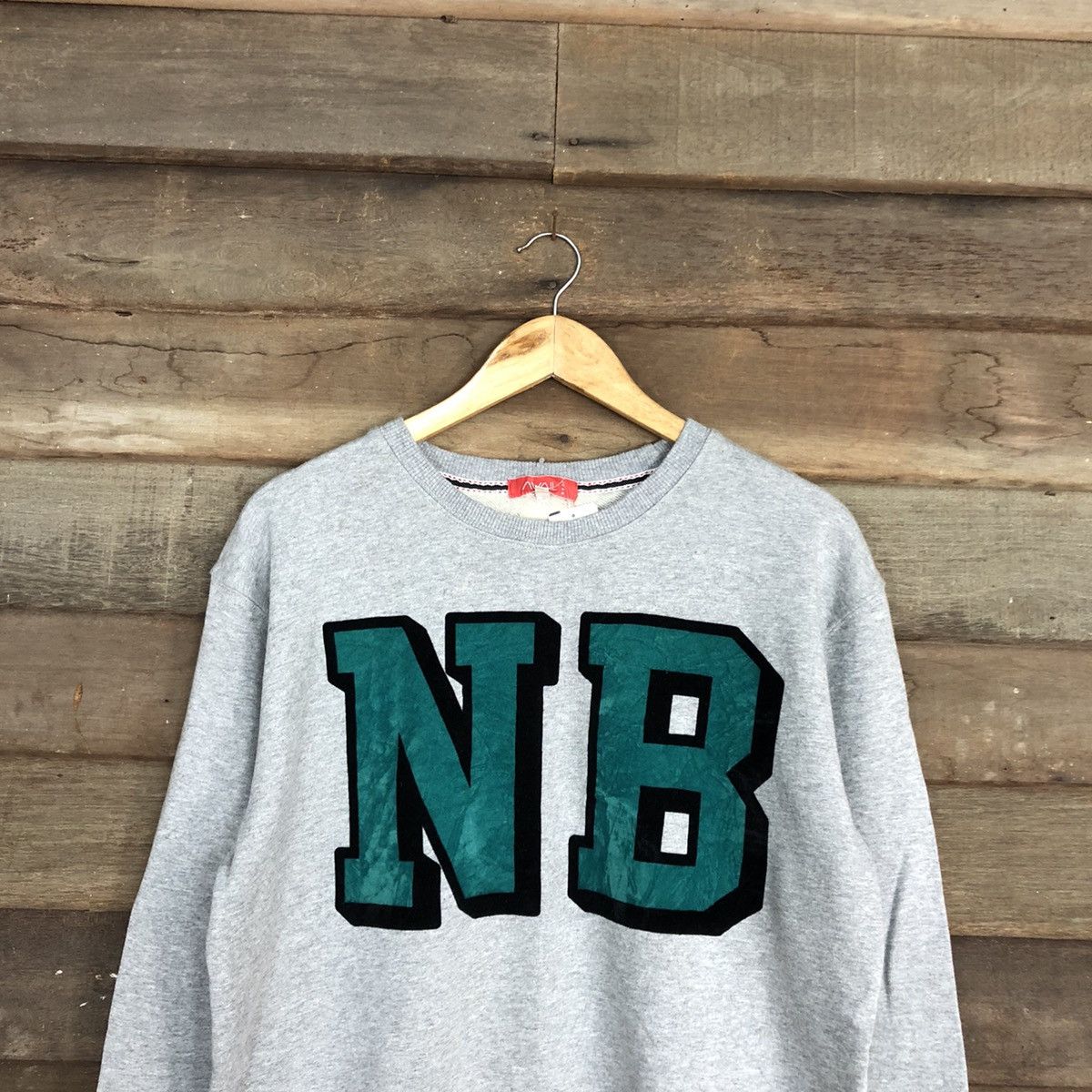 Japanese Brand NB Avail Jeans Grey Sweatshirt #041B Size US M / EU 48-50 / 2 - 2 Thumbnail