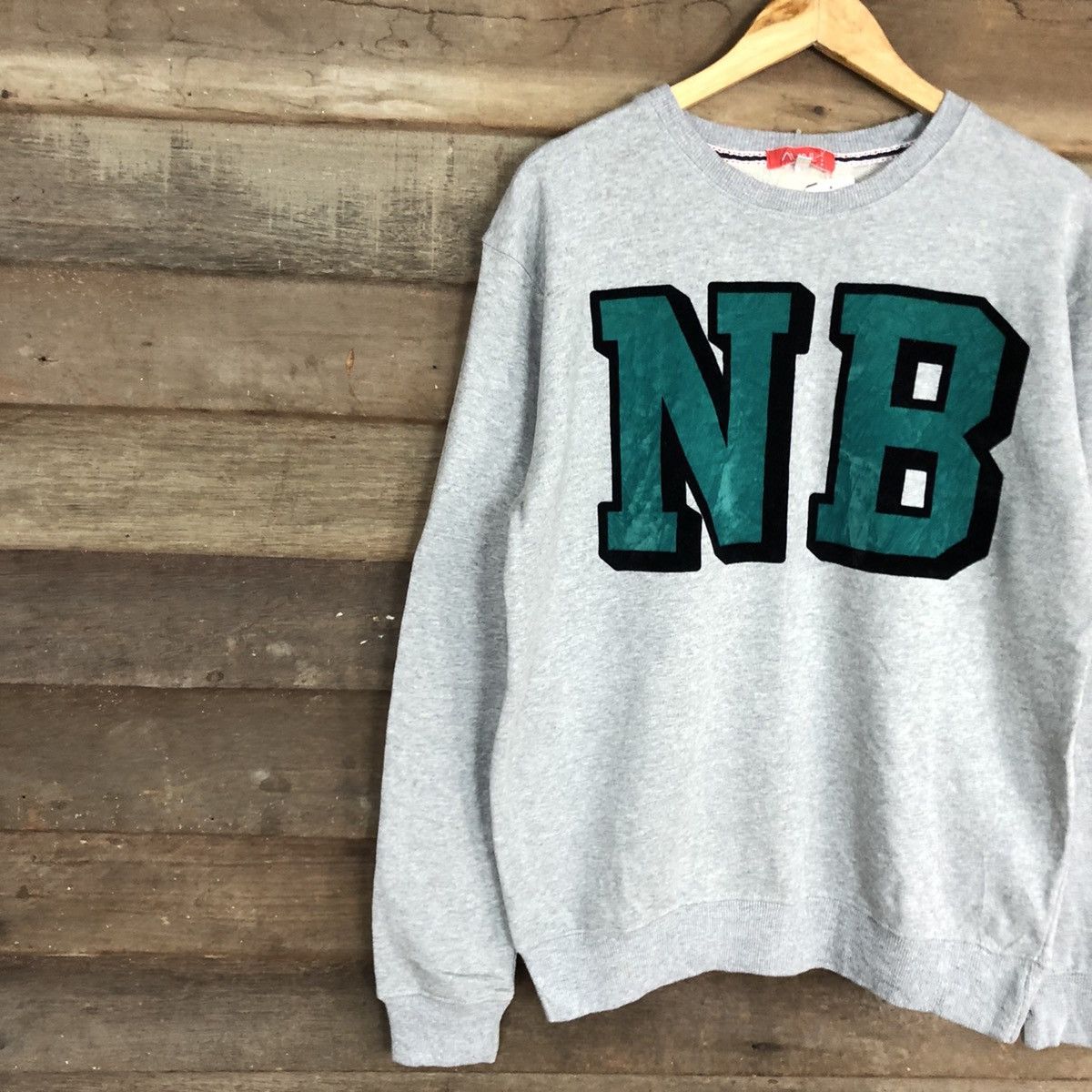 Japanese Brand NB Avail Jeans Grey Sweatshirt #041B Size US M / EU 48-50 / 2 - 7 Thumbnail