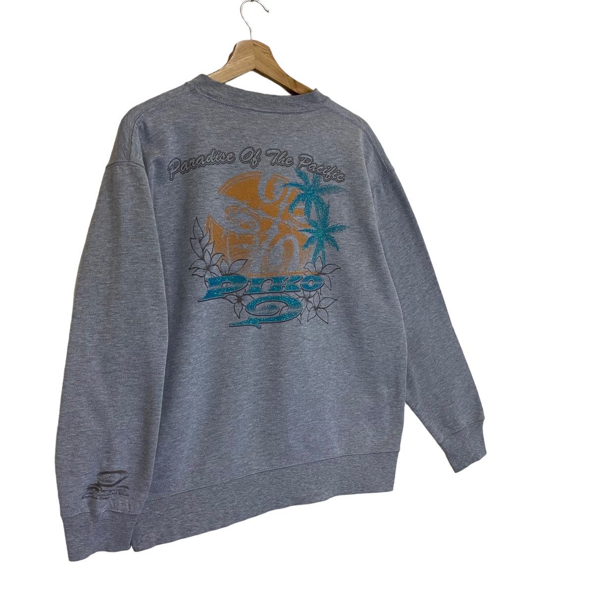 Vintage 90’s Piko Surf Paradise OF The Pacific Crewneck Sweatshirt Size US M / EU 48-50 / 2 - 2 Thumbnail