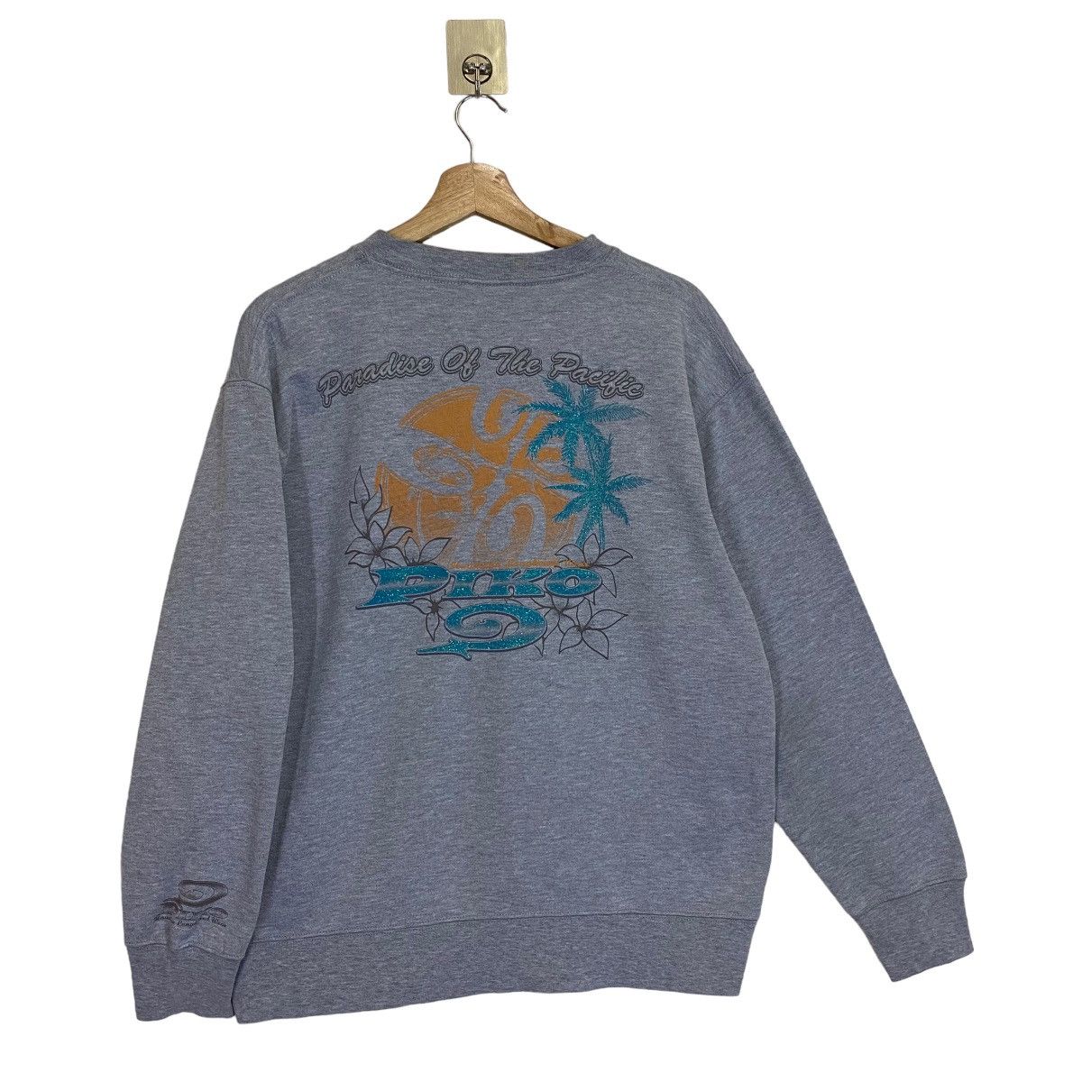 Vintage 90’s Piko Surf Paradise OF The Pacific Crewneck Sweatshirt Size US M / EU 48-50 / 2 - 1 Thumbnail