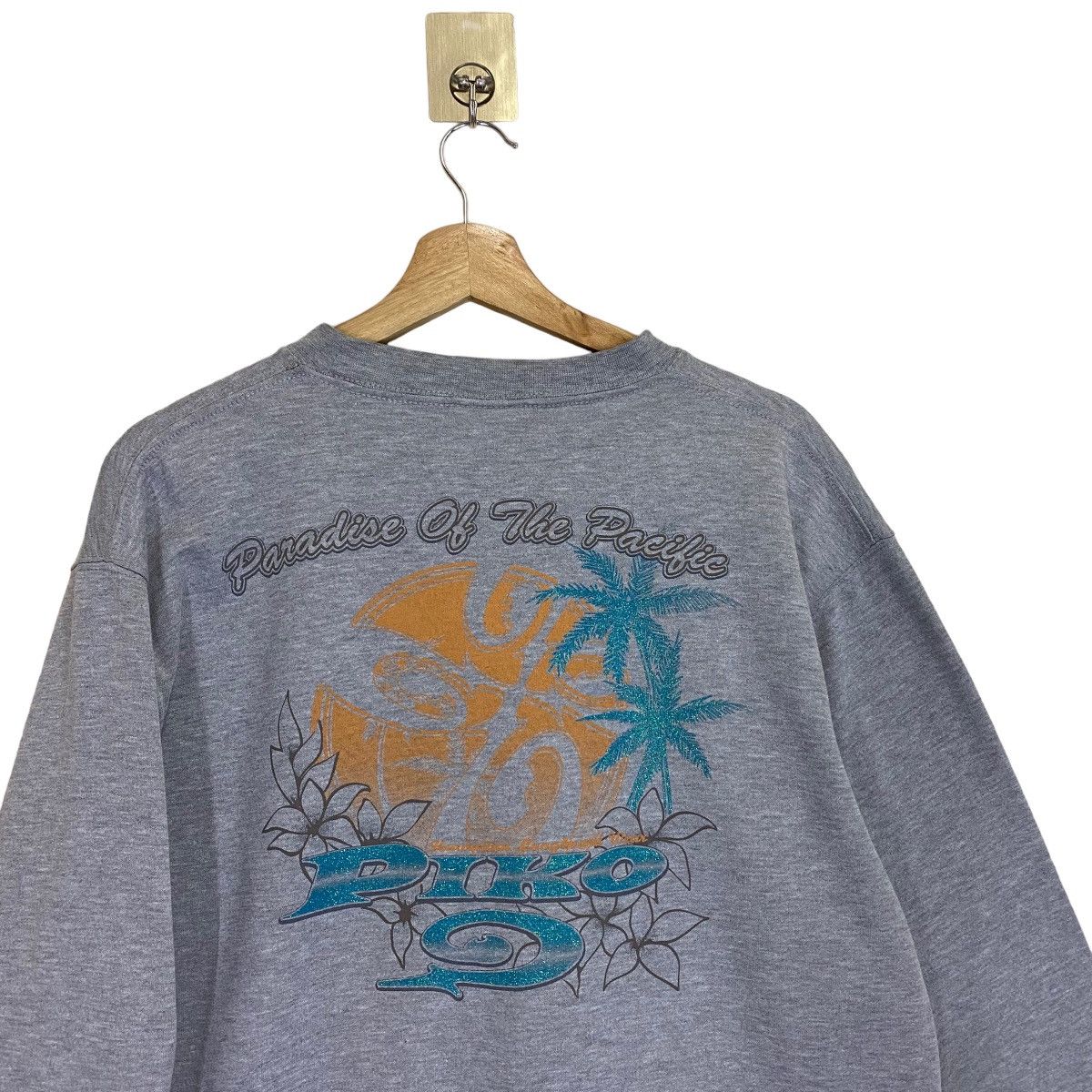 Vintage 90’s Piko Surf Paradise OF The Pacific Crewneck Sweatshirt Size US M / EU 48-50 / 2 - 4 Thumbnail