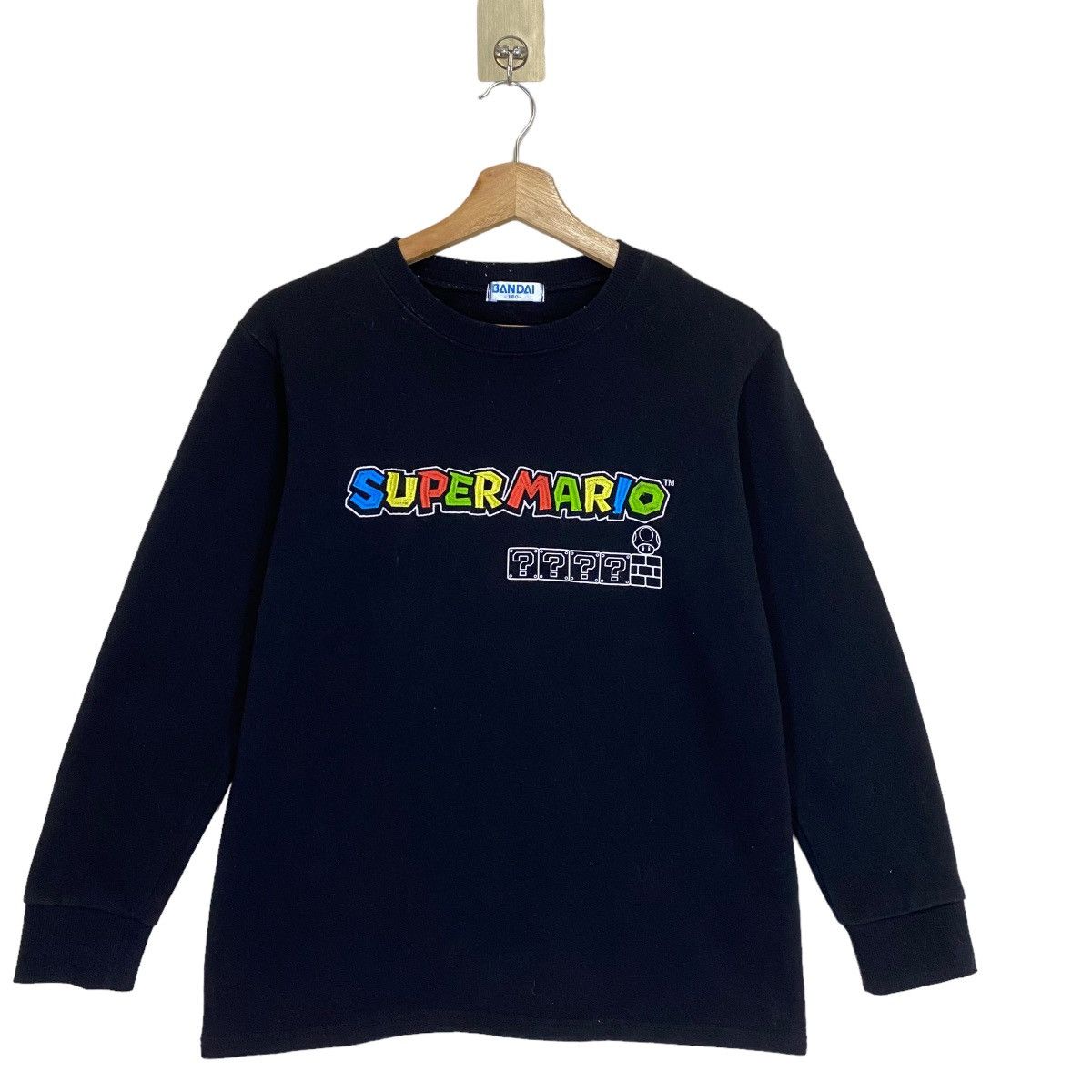 The Game × Vintage Vintage Bandai Super Mario Big Logo Crewneck Sweathirt Size US M / EU 48-50 / 2 - 1 Thumbnail