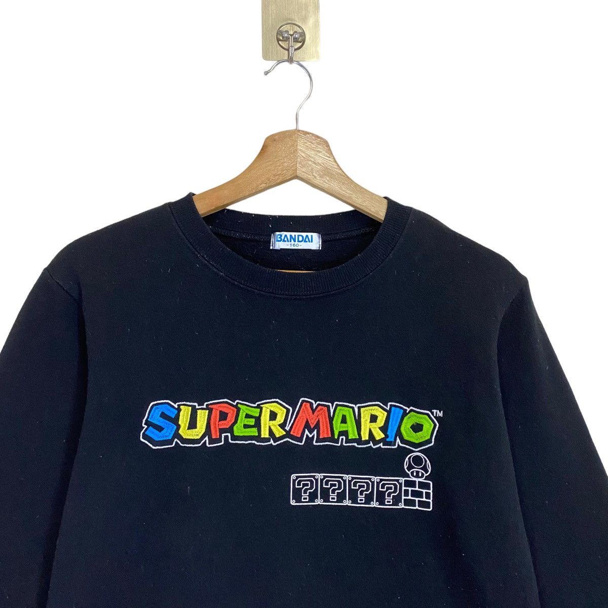 The Game × Vintage Vintage Bandai Super Mario Big Logo Crewneck Sweathirt Size US M / EU 48-50 / 2 - 4 Thumbnail
