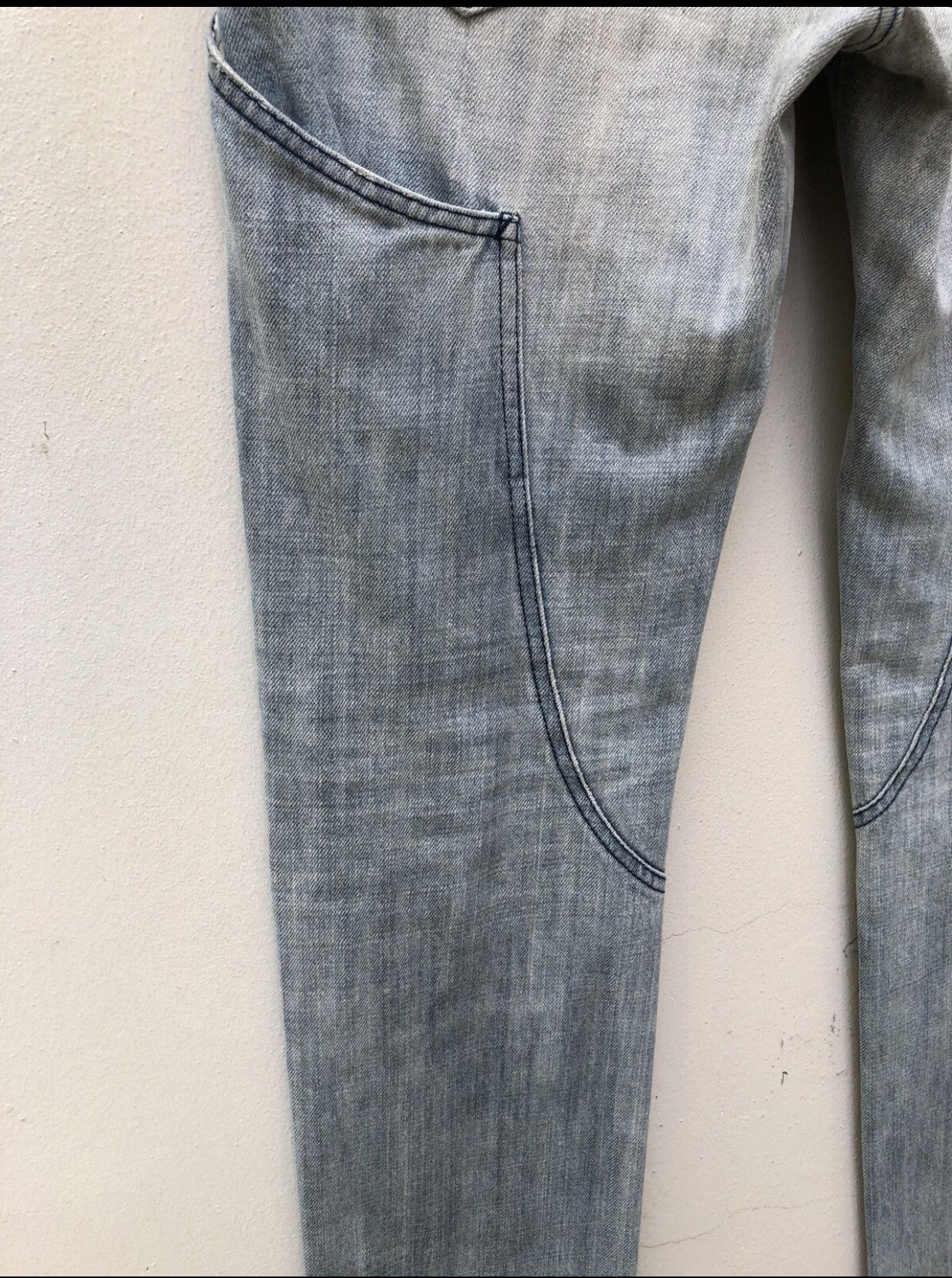 Fad Three FAD 3 Japan Multiple Pocket Faded Denim Jeans Size US 31 - 17 Thumbnail