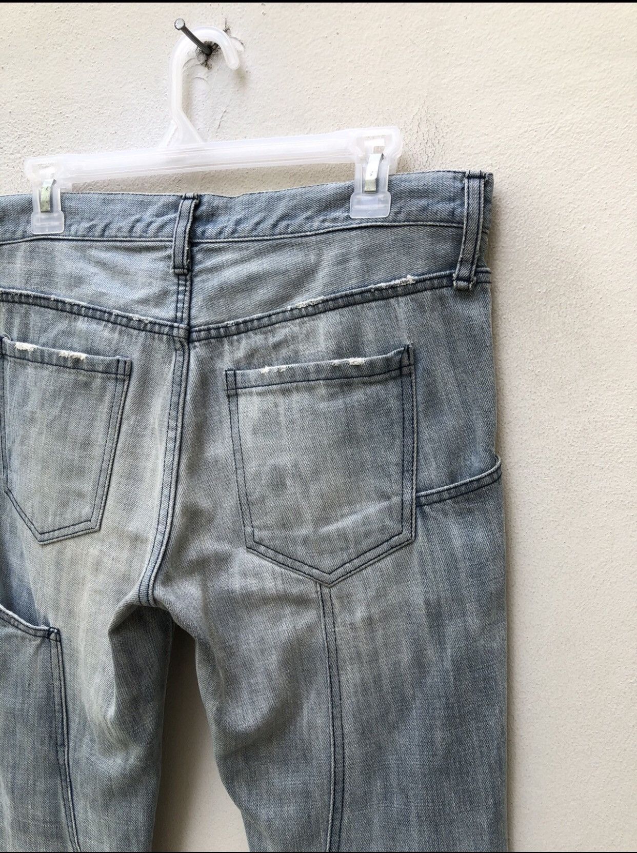 Fad Three FAD 3 Japan Multiple Pocket Faded Denim Jeans Size US 31 - 19 Thumbnail