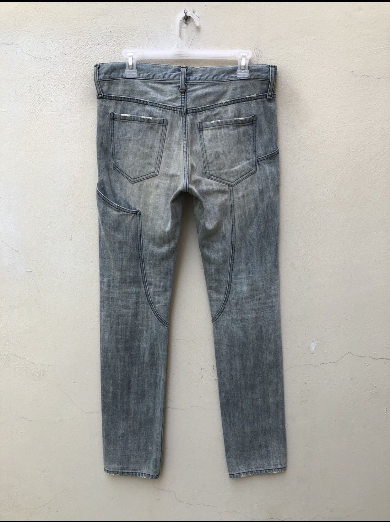 Fad Three FAD 3 Japan Multiple Pocket Faded Denim Jeans Size US 31 - 15 Thumbnail