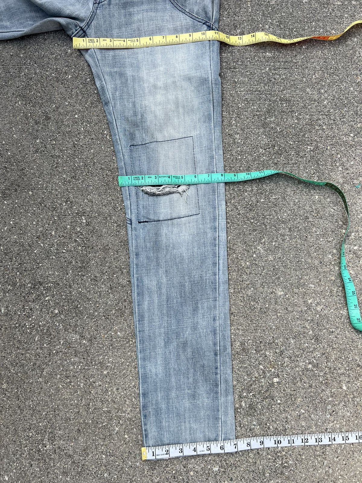 Fad Three FAD 3 Japan Multiple Pocket Faded Denim Jeans Size US 31 - 3 Thumbnail