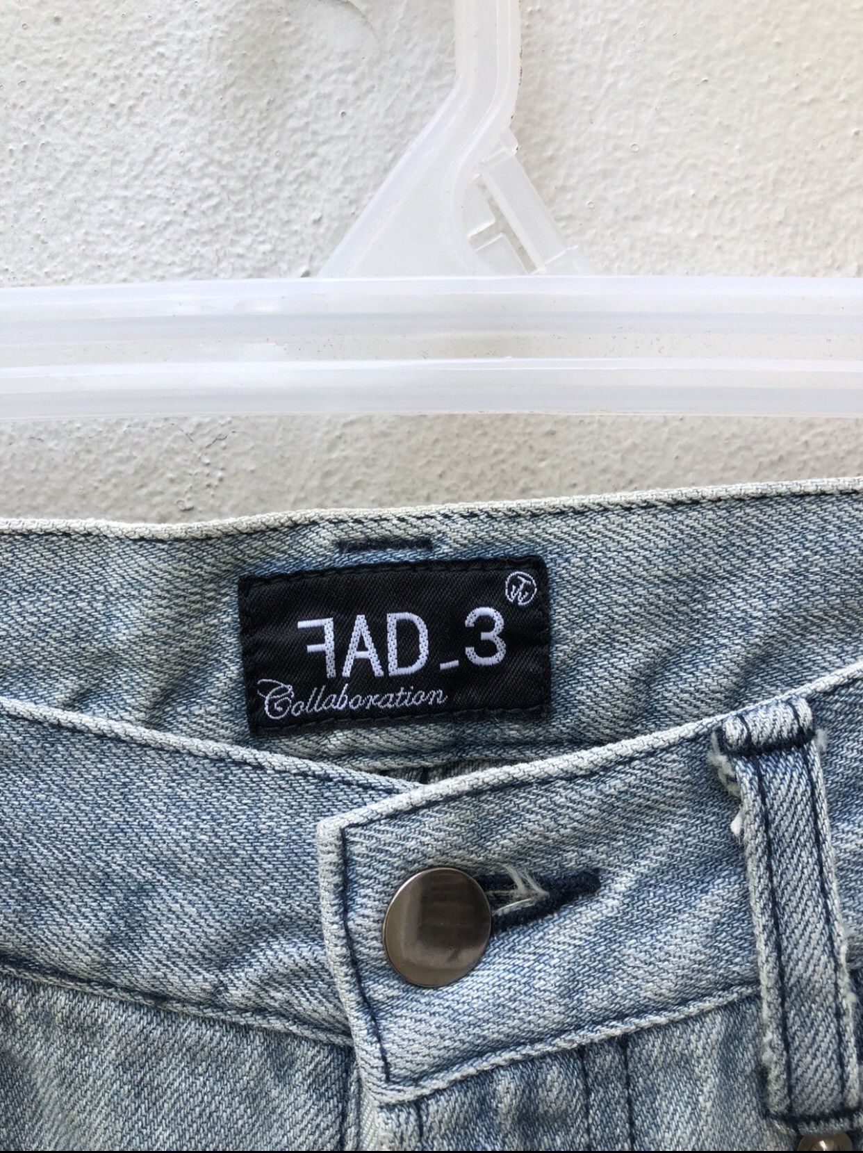 Fad Three FAD 3 Japan Multiple Pocket Faded Denim Jeans Size US 31 - 7 Thumbnail