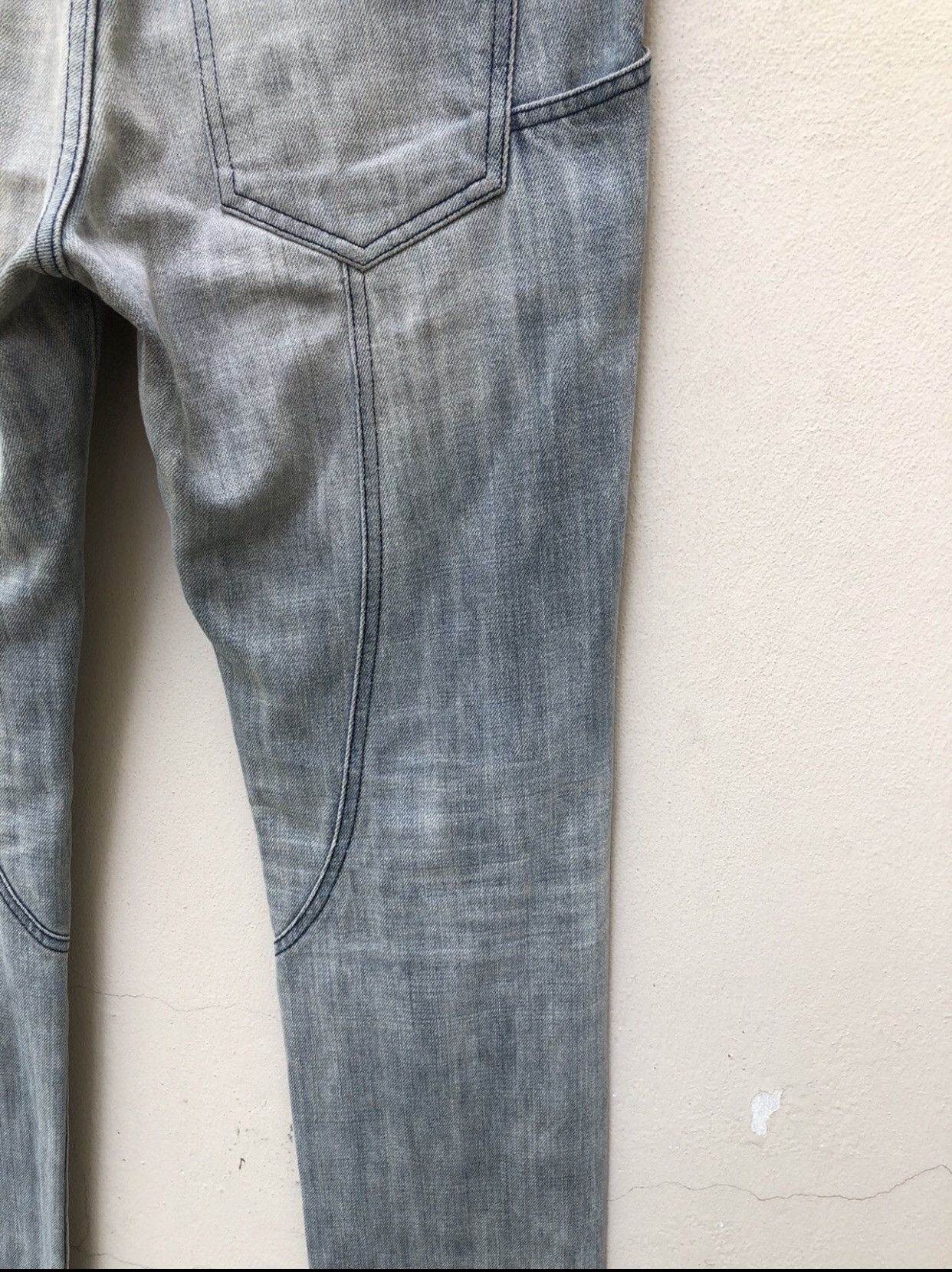 Fad Three FAD 3 Japan Multiple Pocket Faded Denim Jeans Size US 31 - 20 Thumbnail