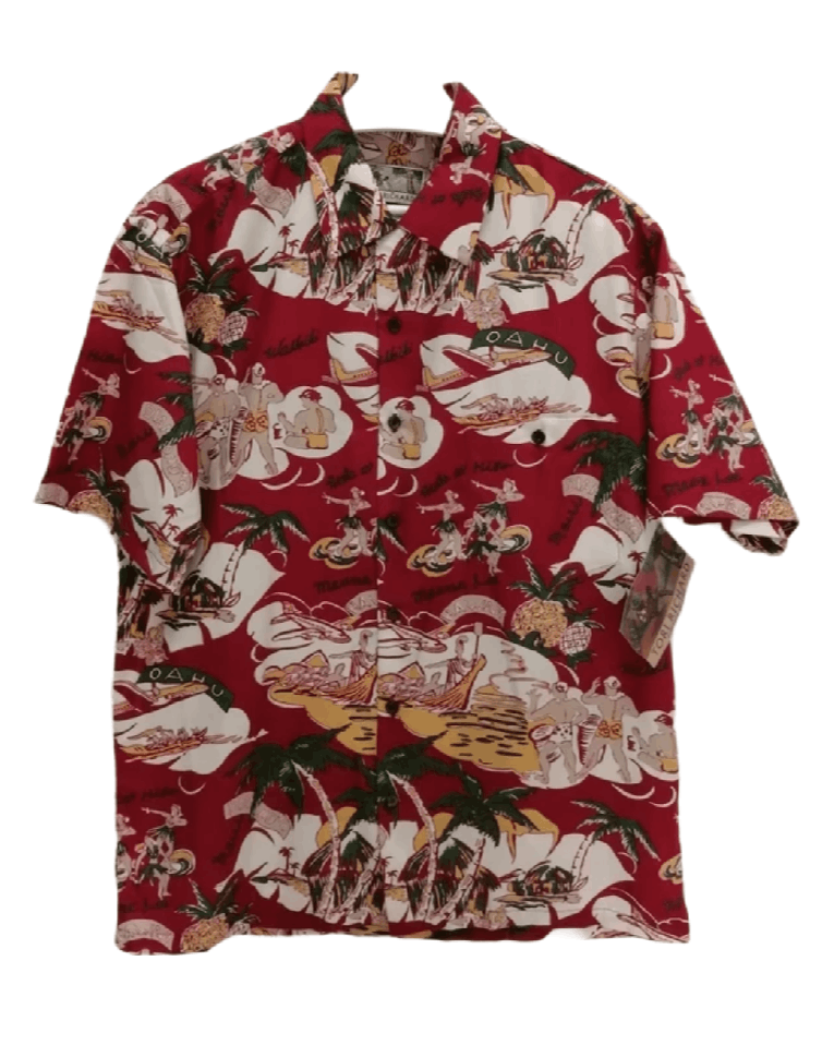 image of Hawaiian Shirt By Tori Richard in Mix, Men's (Size Medium)