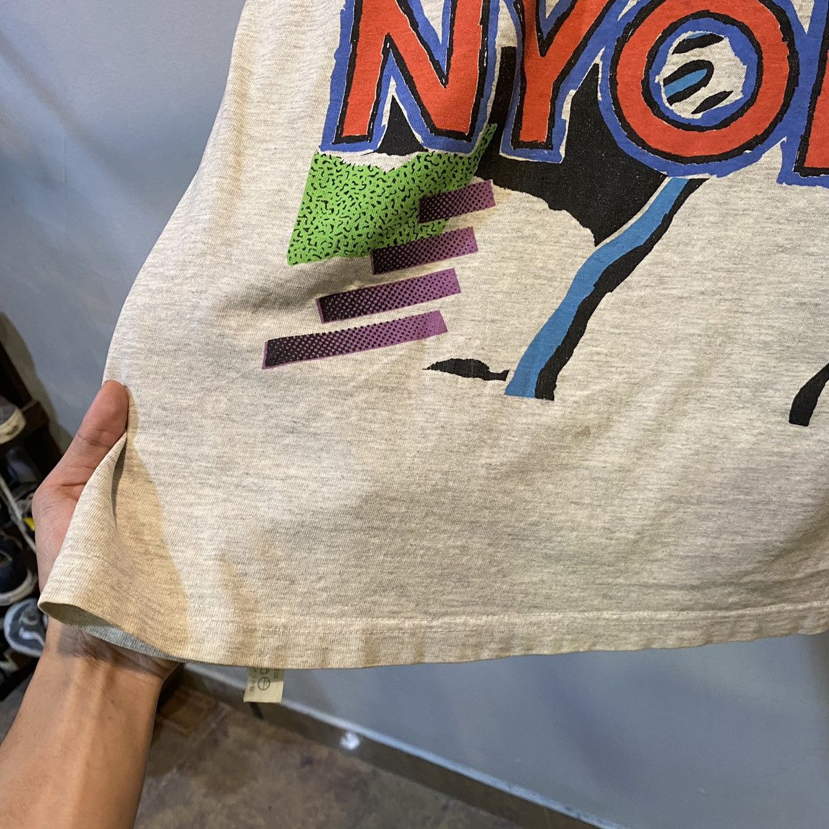 Anime × Cartoon Network × Vintage VINTAGE 1990‼️Snufkin Moomin Characters Nyoro Cartoon Tee Size US L / EU 52-54 / 3 - 11 Thumbnail
