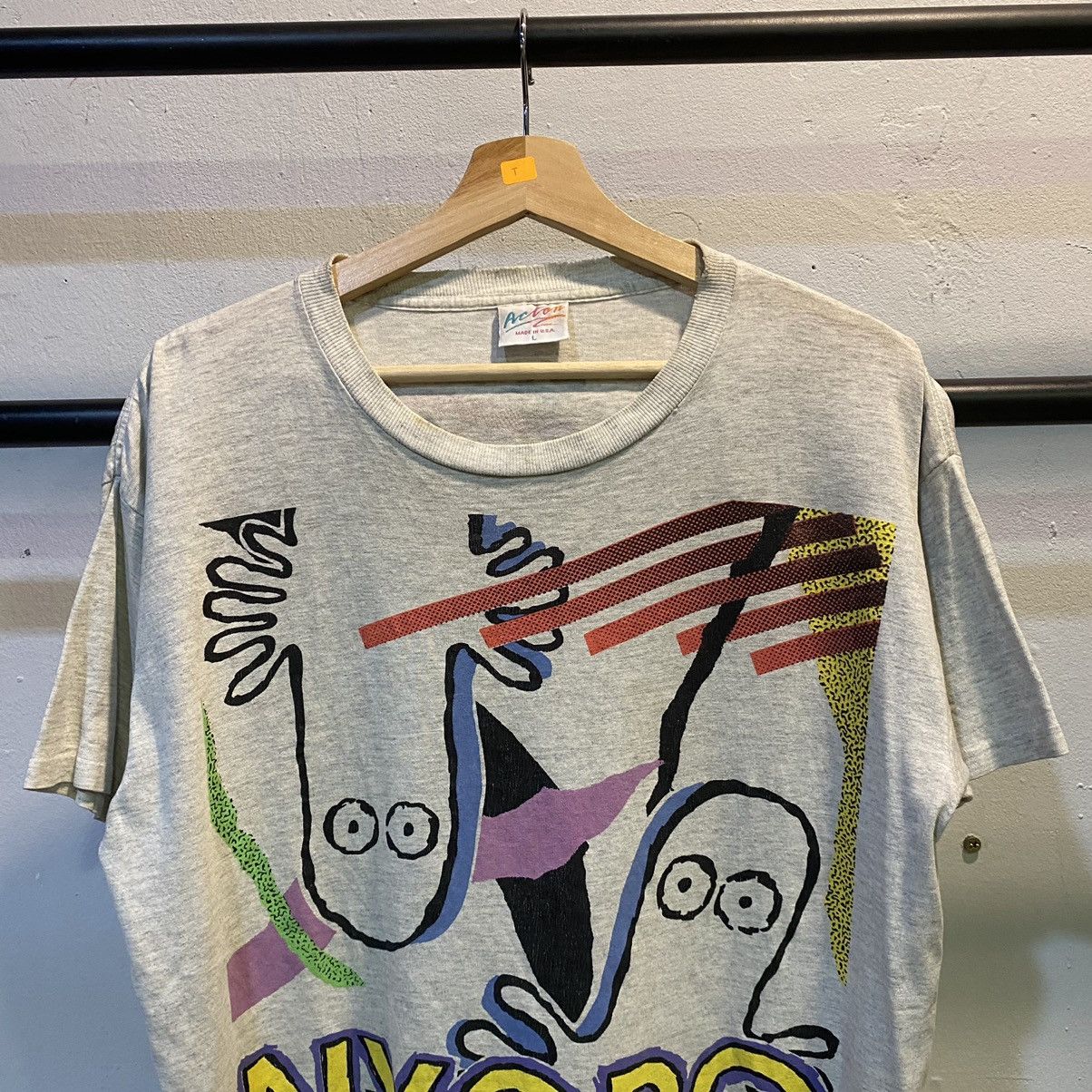 Anime × Cartoon Network × Vintage VINTAGE 1990‼️Snufkin Moomin Characters Nyoro Cartoon Tee Size US L / EU 52-54 / 3 - 5 Thumbnail