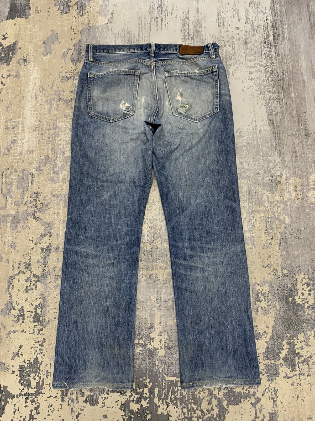 Japanese Brand Japanese Uniqlo Undercover Style Distressed Denim Jeans Size US 33 - 13 Thumbnail